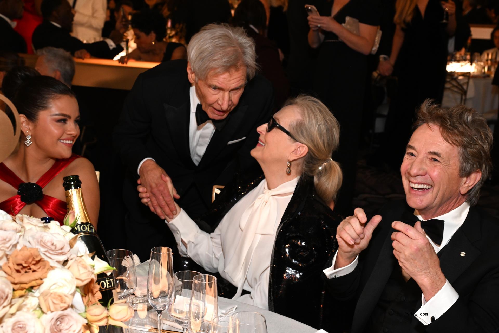 Martin Short and Meryl Streep at the Golden Globes.