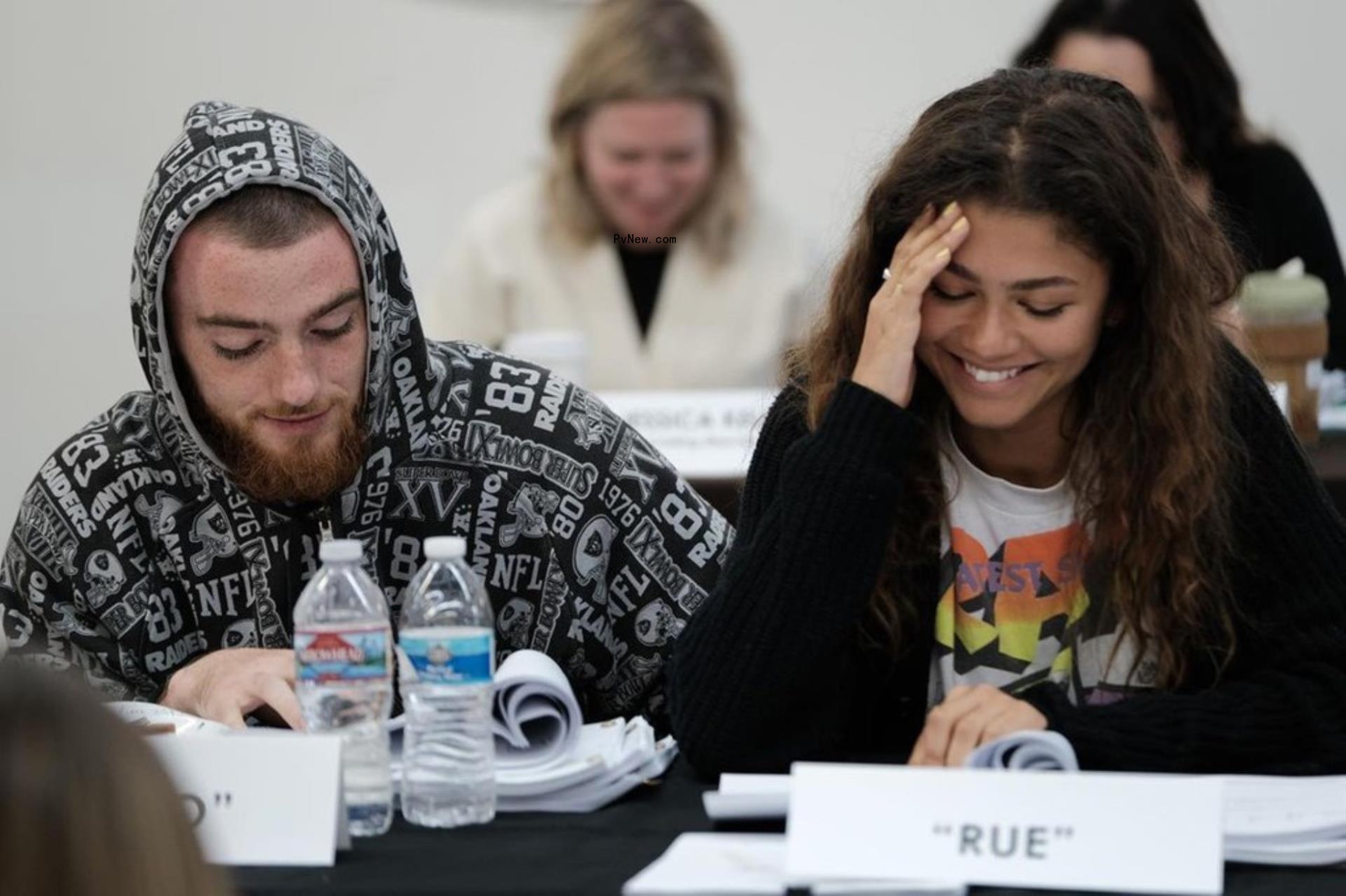 Angus Cloud and Zendaya