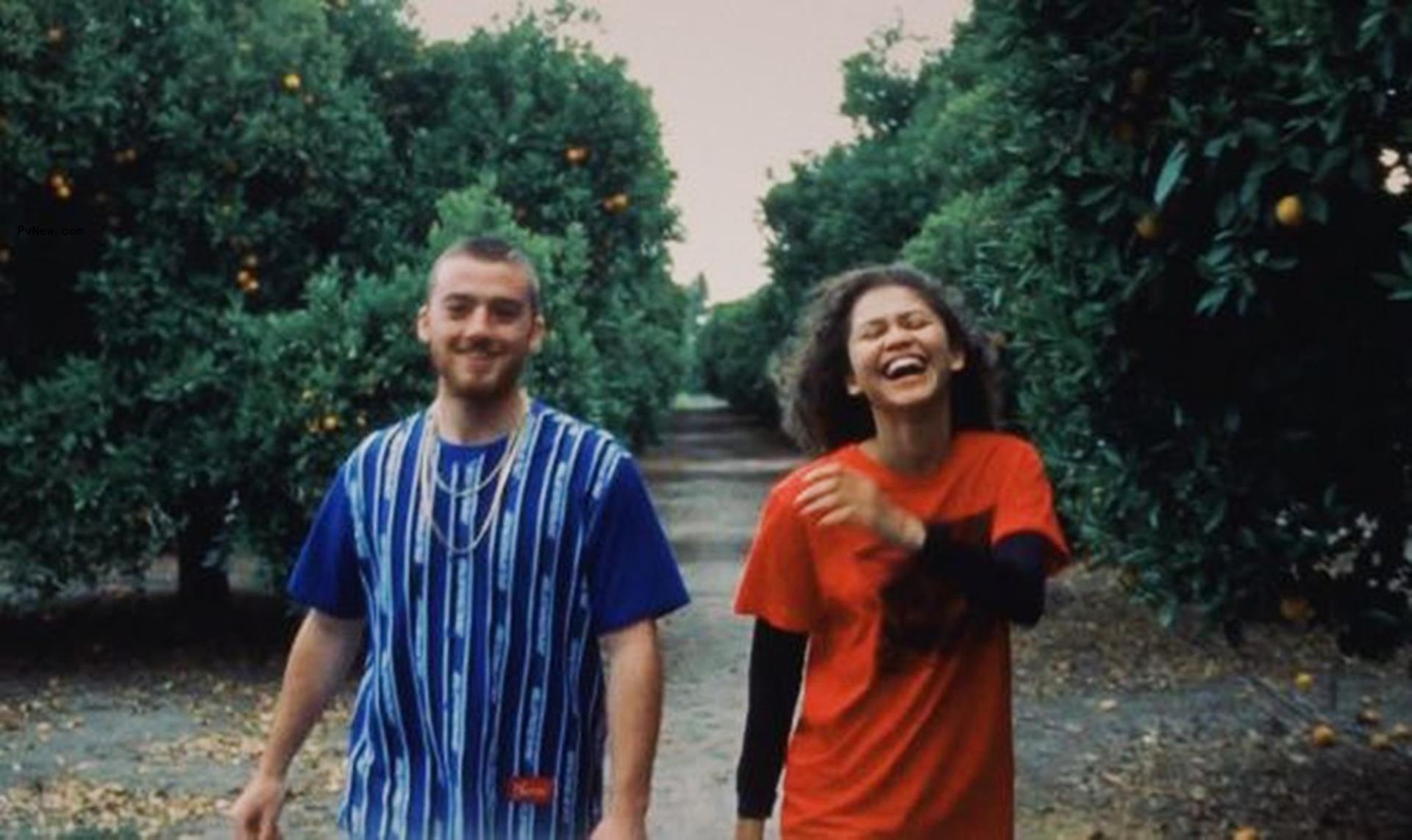 Zendaya and Angus Cloud