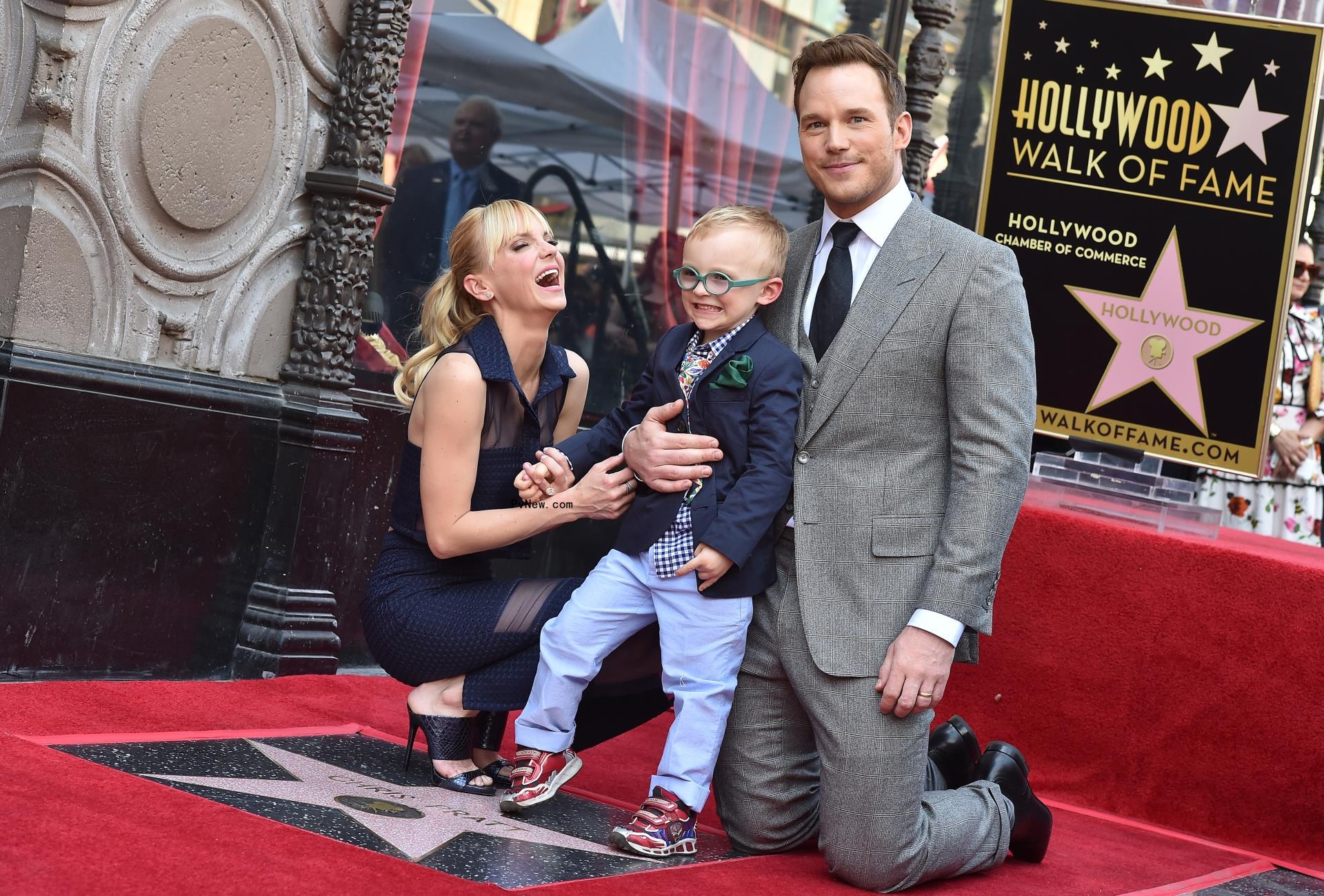 Anna Faris, Chris Pratt and son Jack