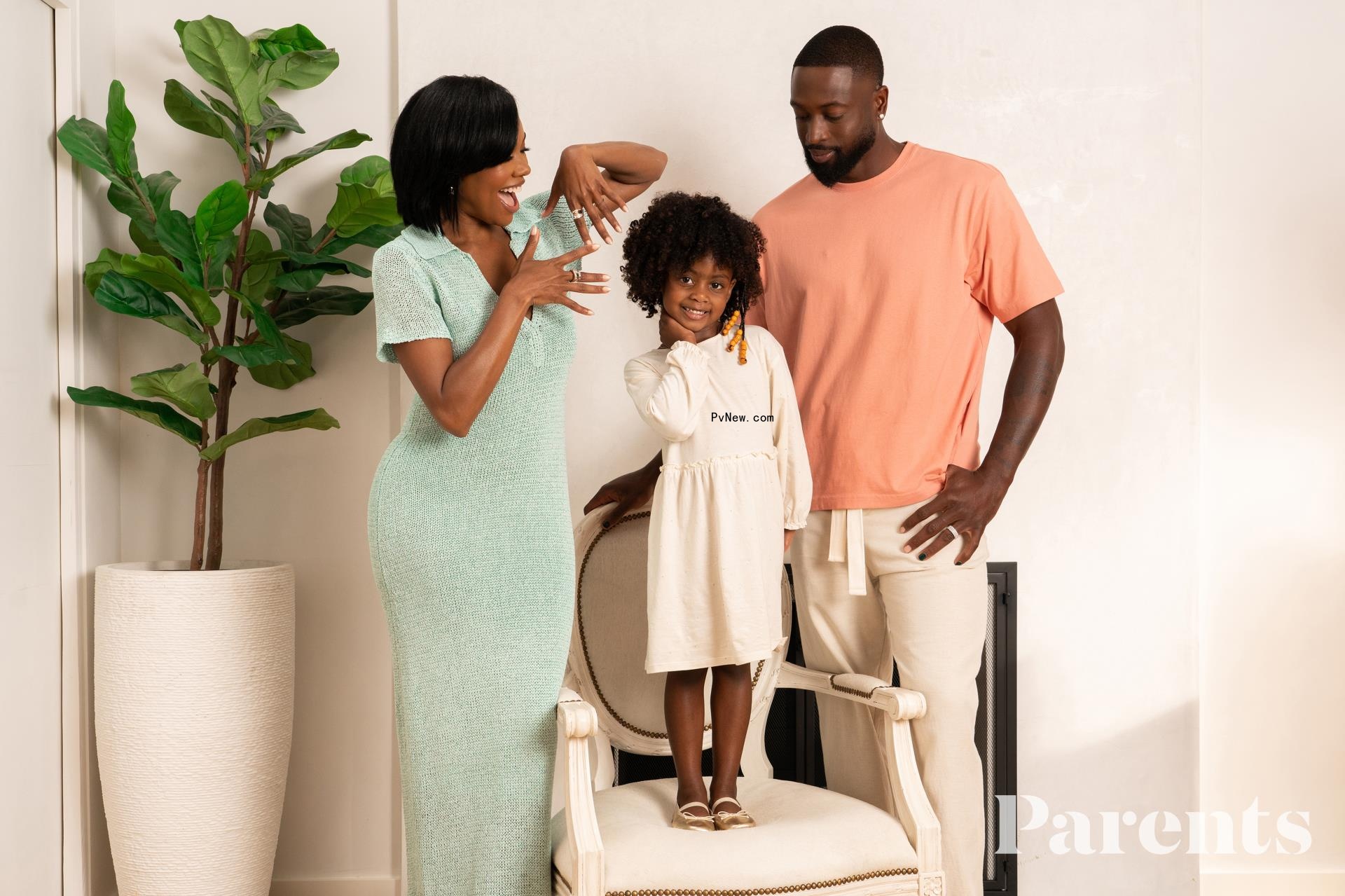 Dwyane Wade, Gabrielle Unio<i></i>n and daughter Kaavia