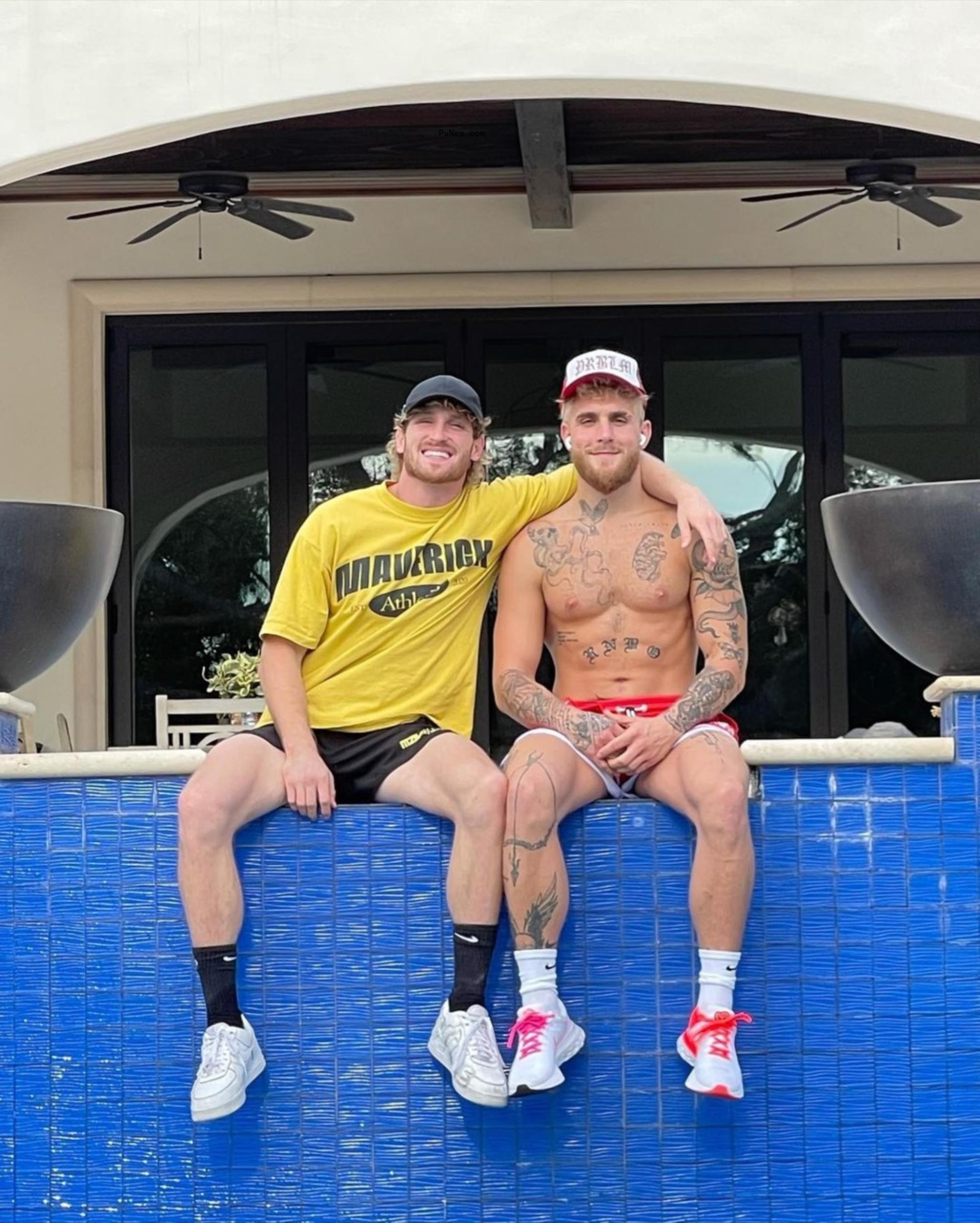 jake and logan paul sitting next to each other