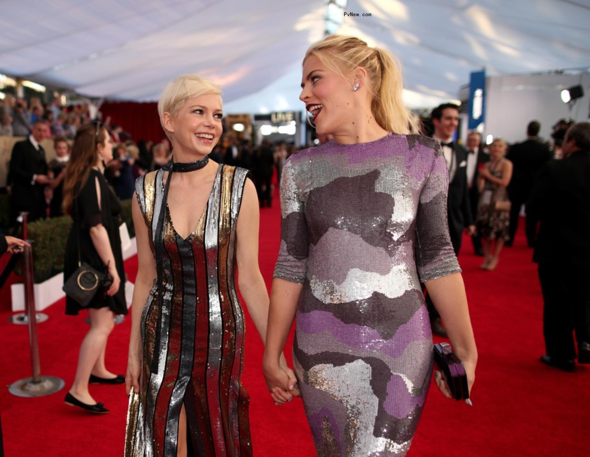 Michelle Williams and Busy Philipps
