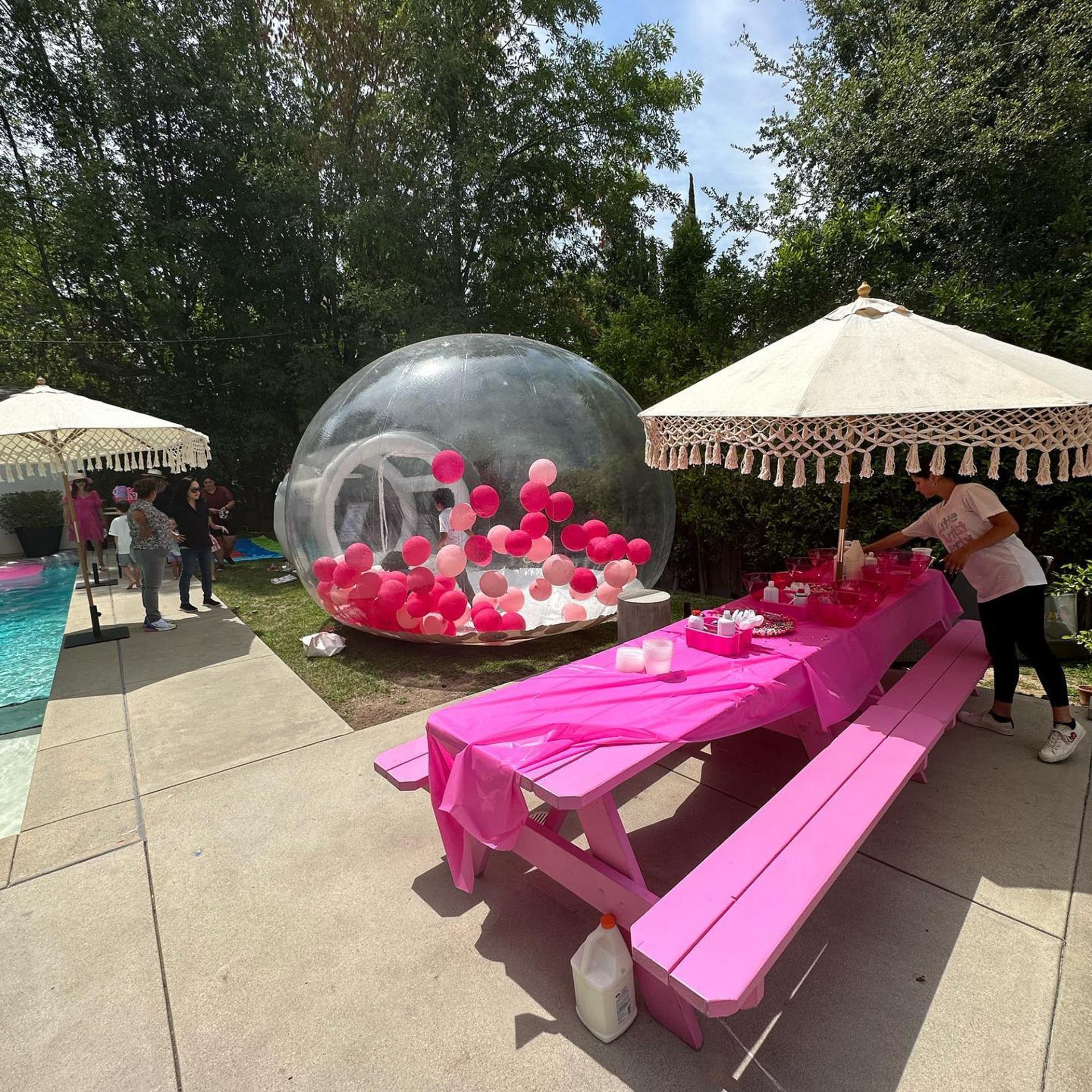 Backyard of Ashlee Simpson, Evan Ross's home