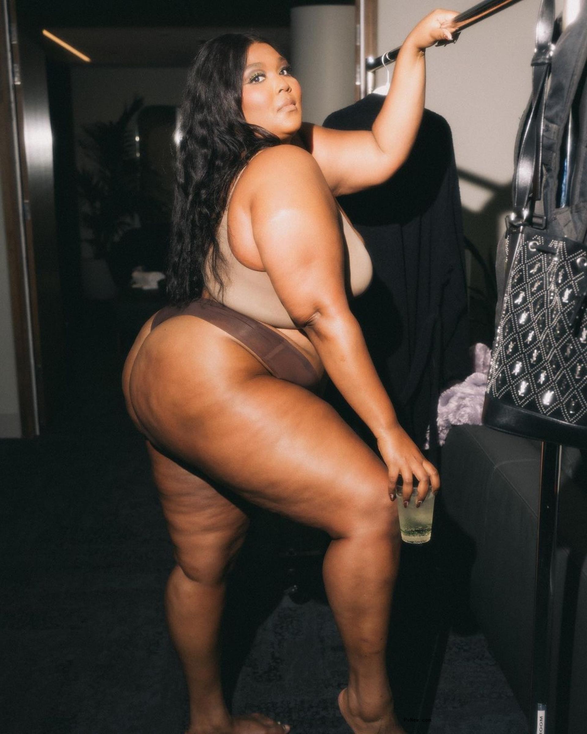 Lizzo showing some skin.