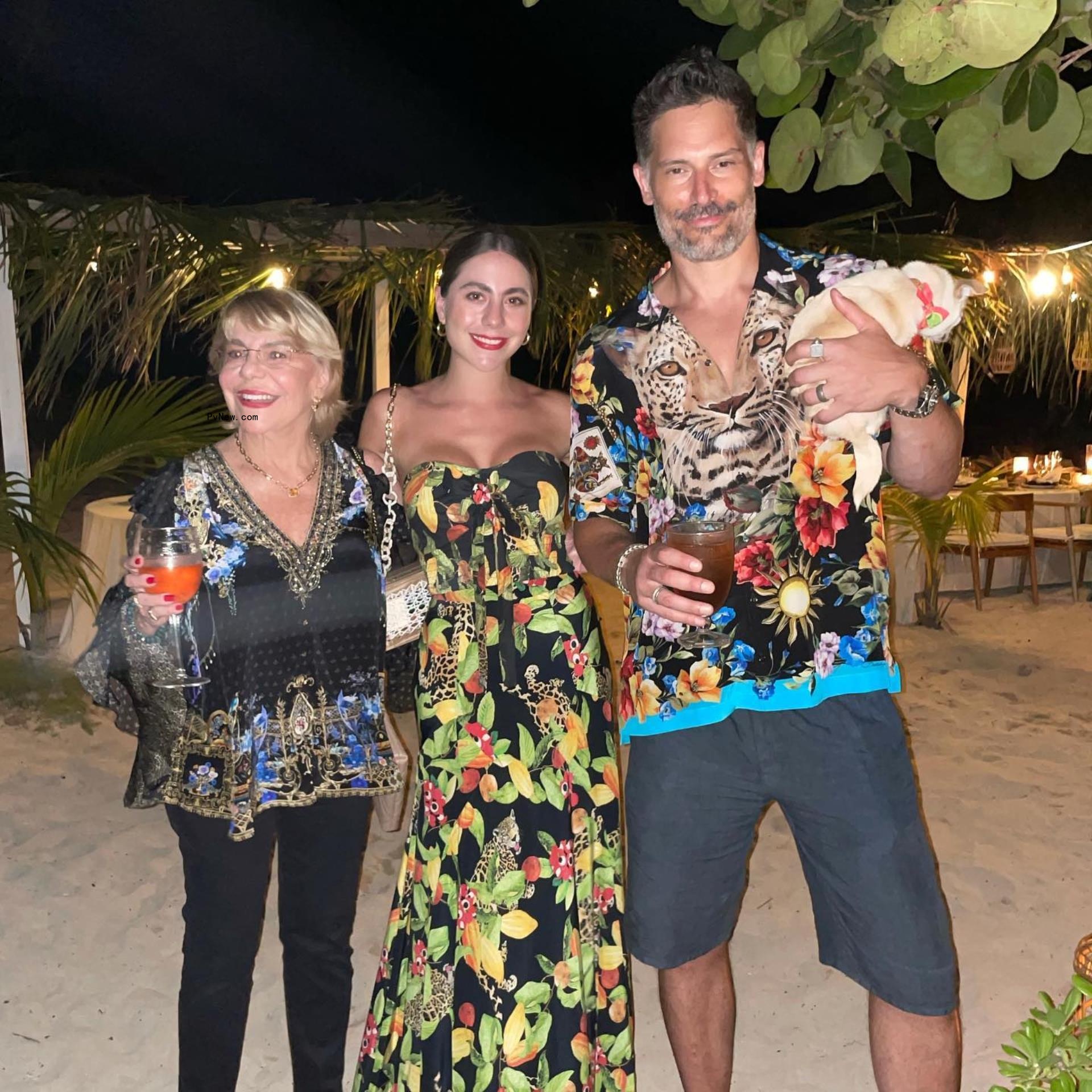 Sofia Vergara and Joe Manganiello with Bubbles