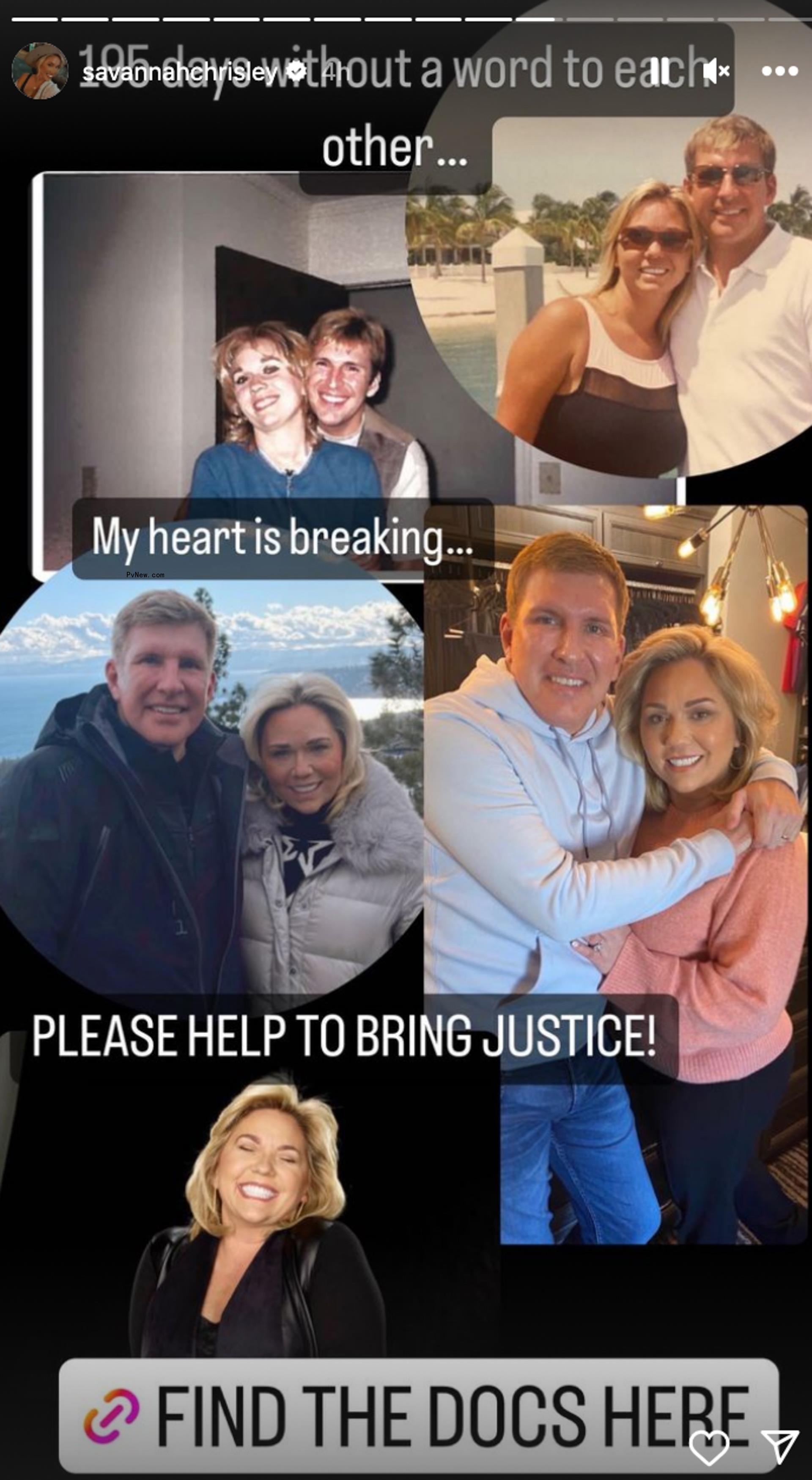 Savannah Chrisley's Instagram Story