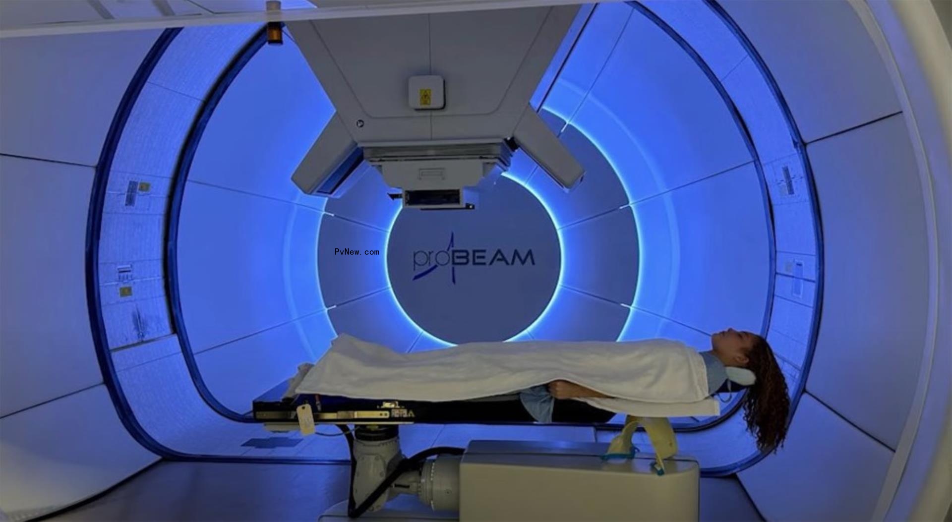 isabella strahan lying in an MRI machine