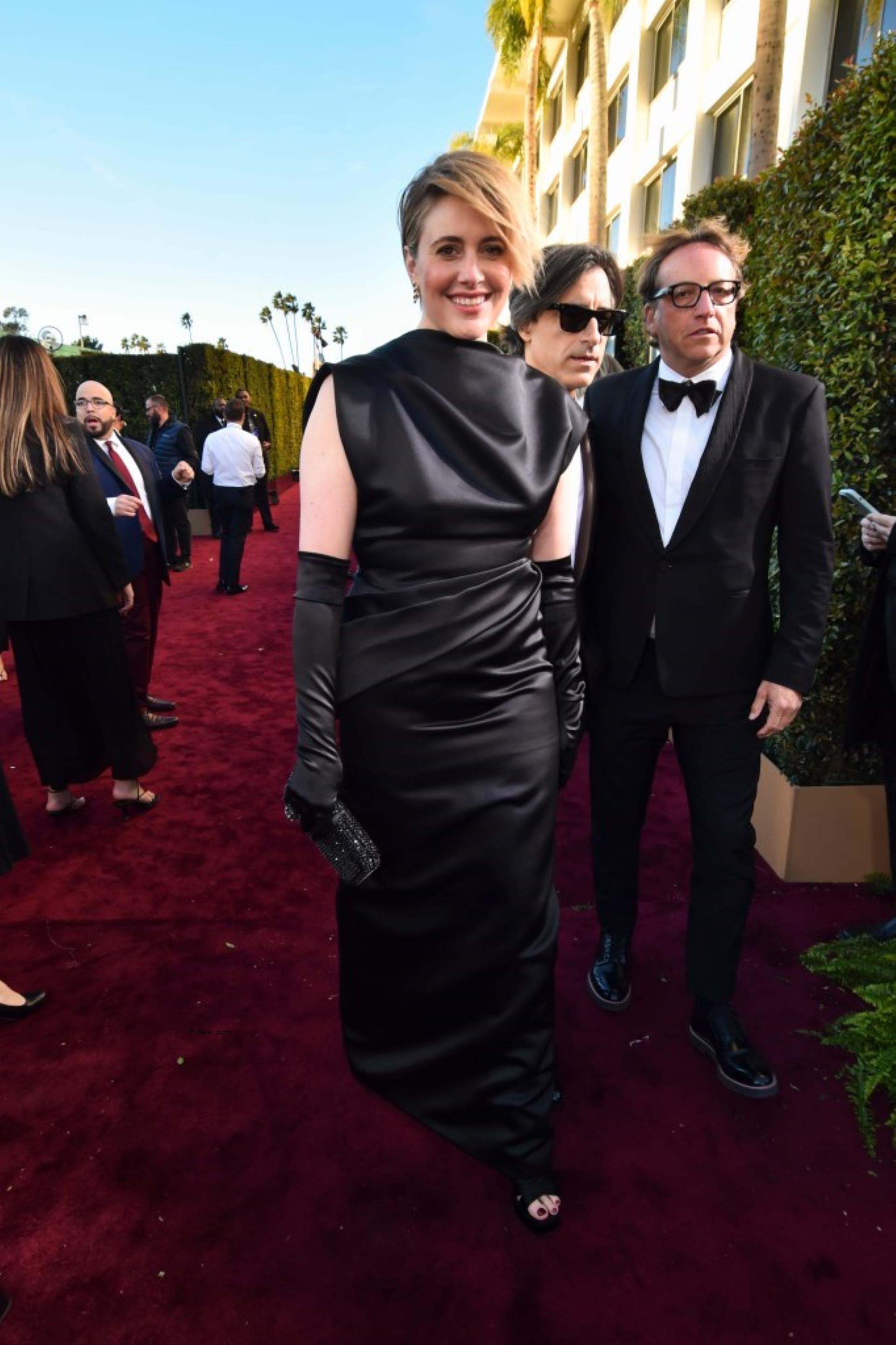 Greta Gerwig at the 81st Golden Globe Awards.