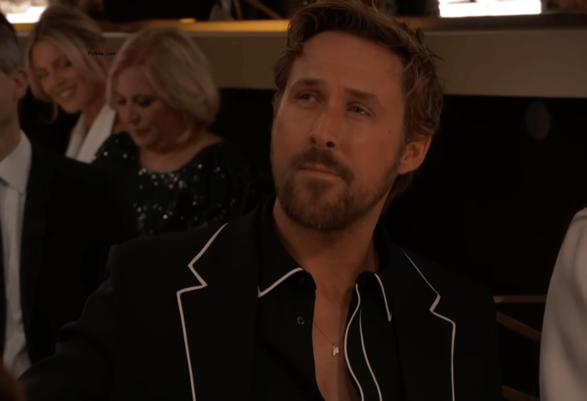 Ryan Gosling at the 2024 Golden Globes.
