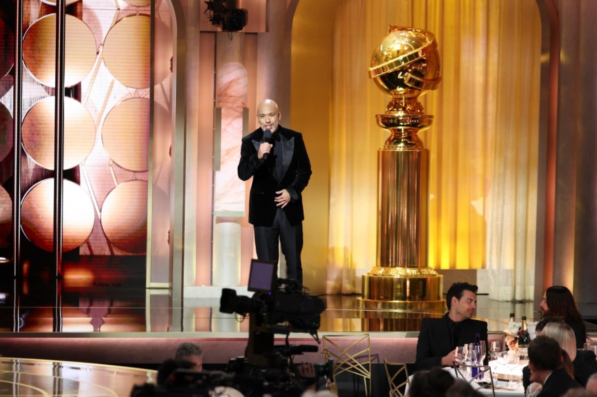Jo Koy hosting the 2024 Golden Globes.