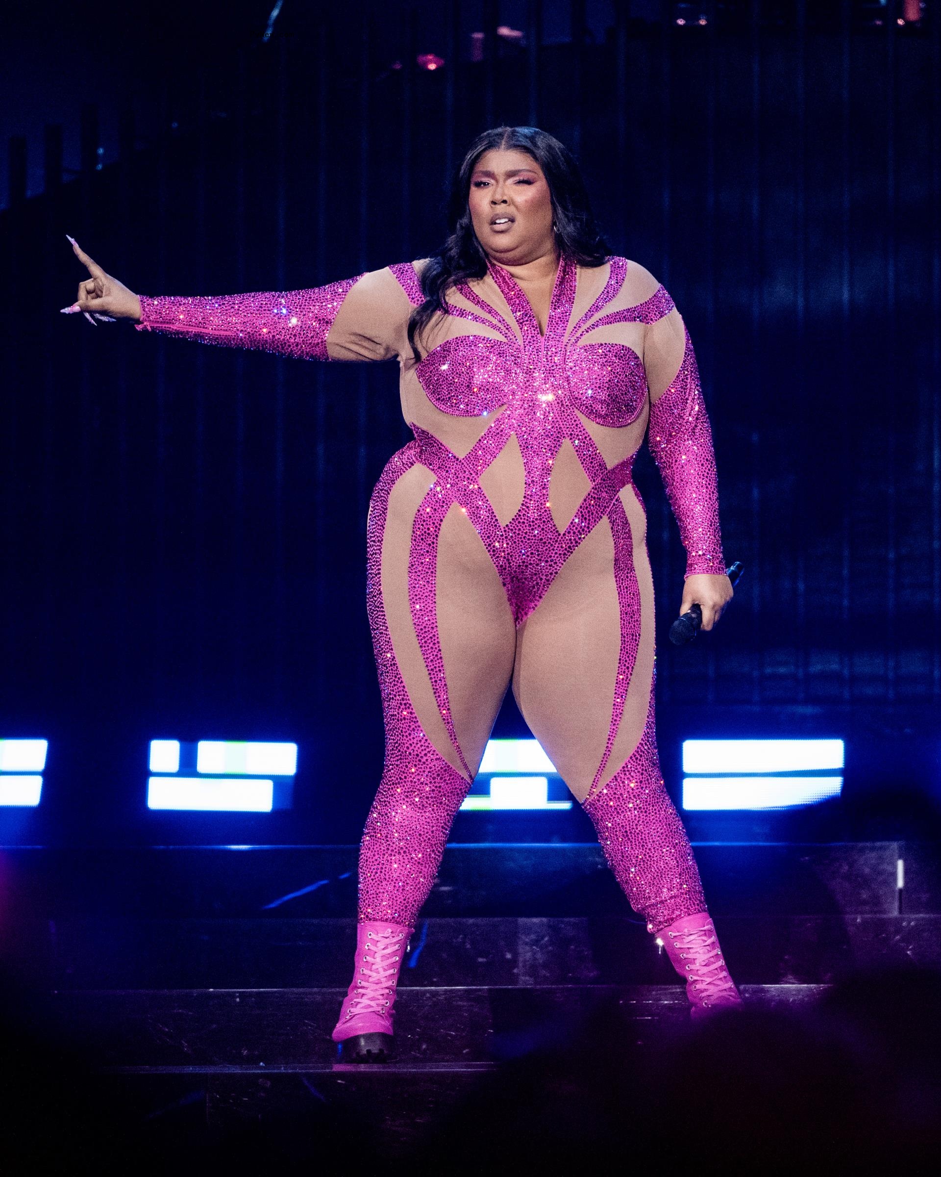 Lizzo performing in 2022.