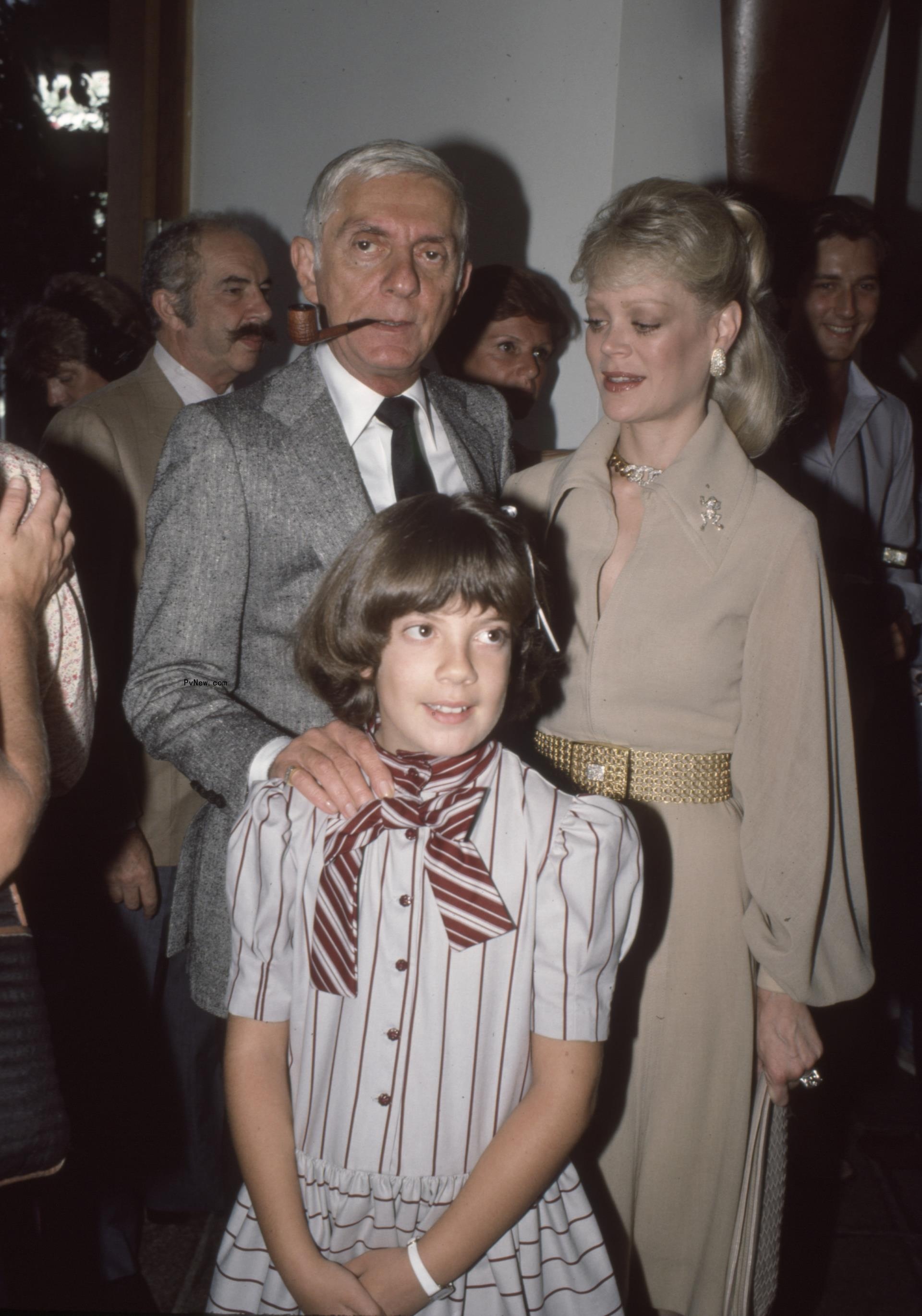 Aaron Spelling, Candy Spelling and Tori Spelling in 1984.
