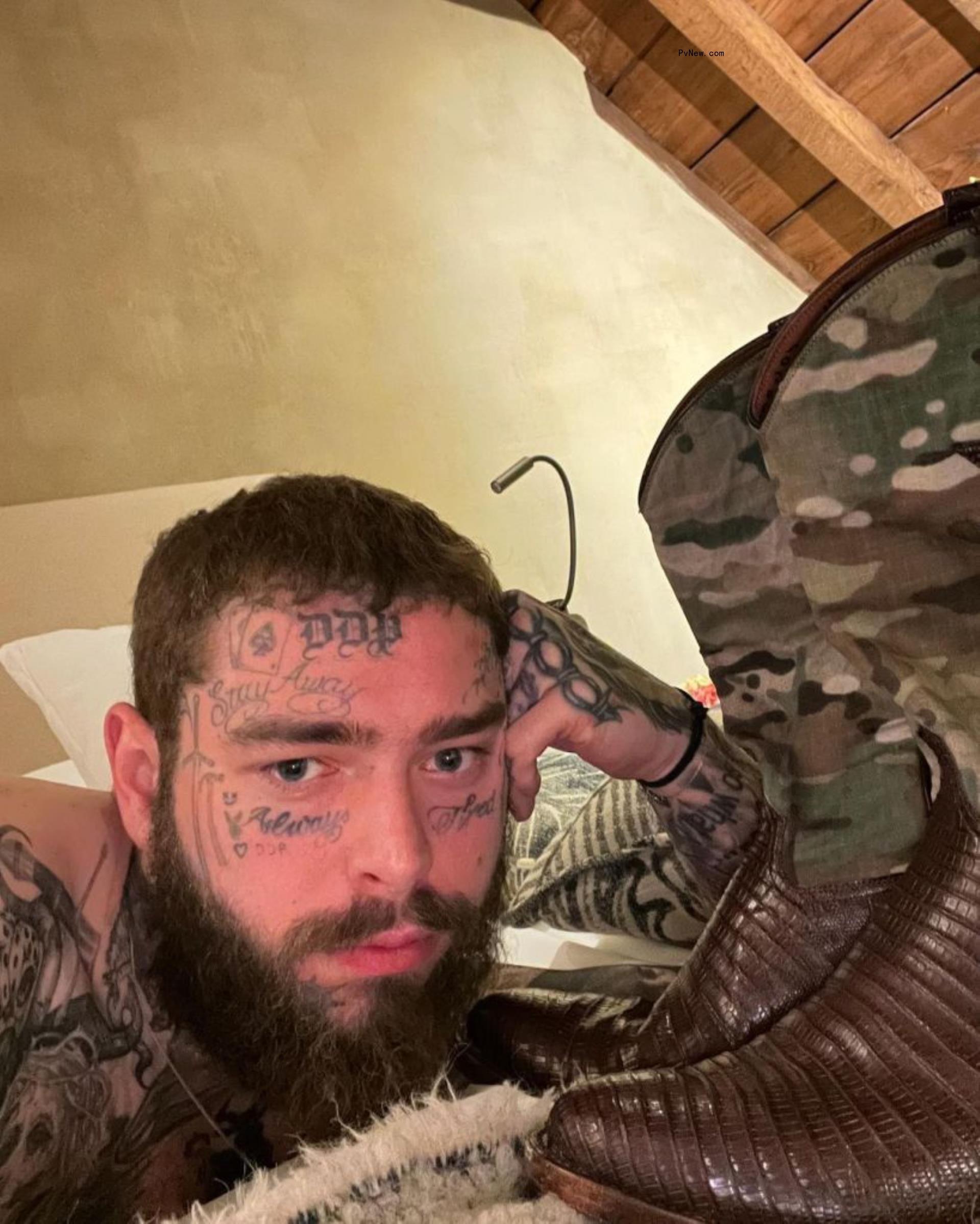 Post Malone in a selfie.