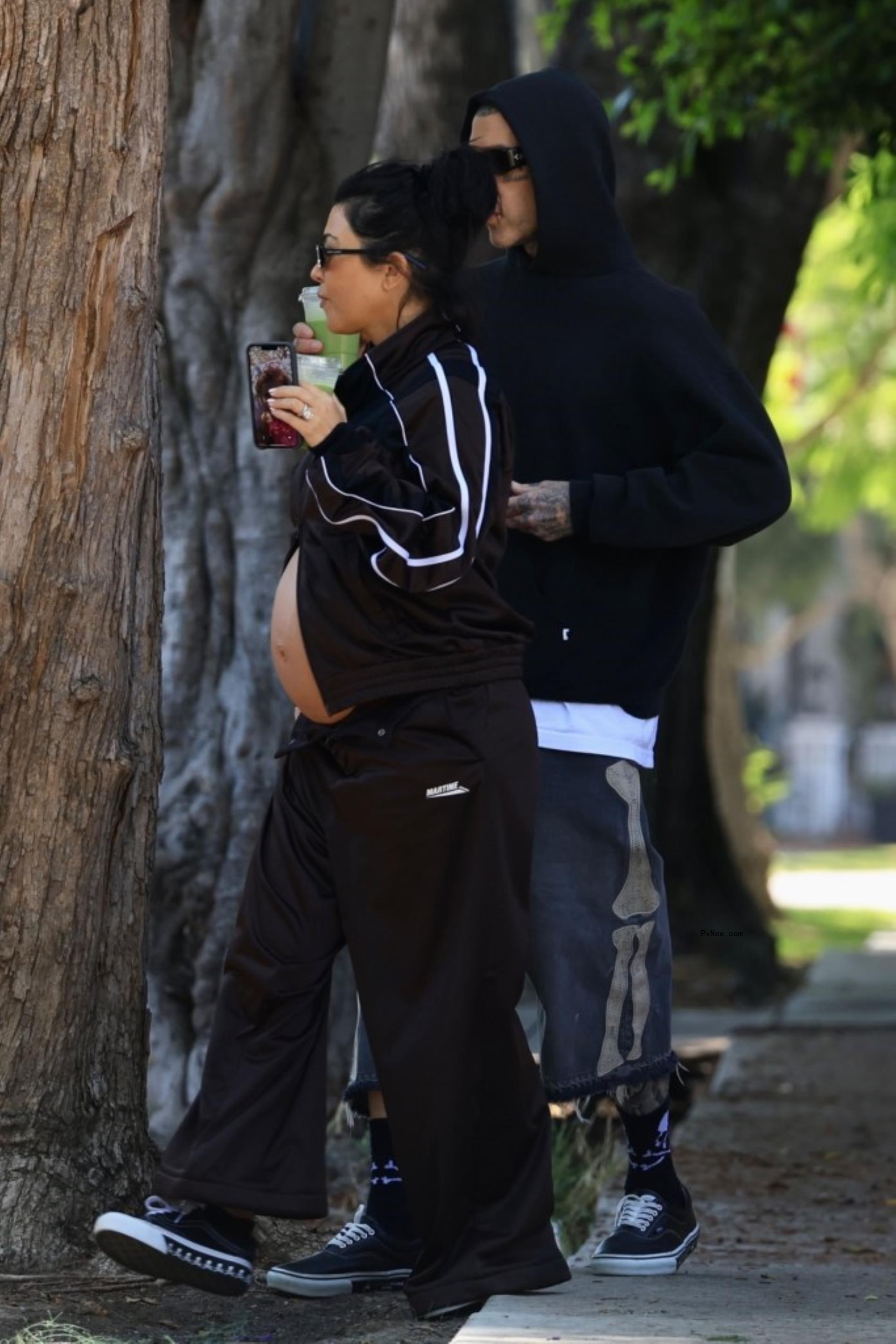 Kourtney Kardashian and Travis Barker