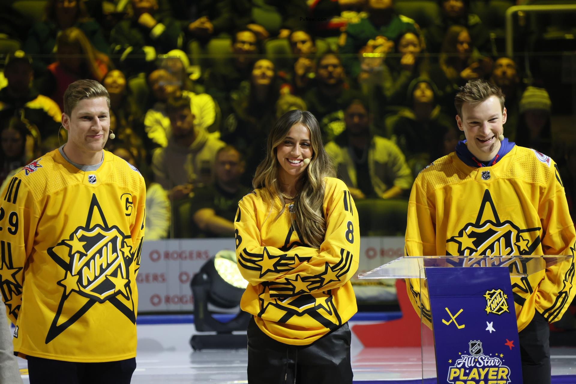 Justin Bieber, Tate McRae, Michael Buble Co-Captain Teams — and Two Perform — During NHL All-Star Weekend