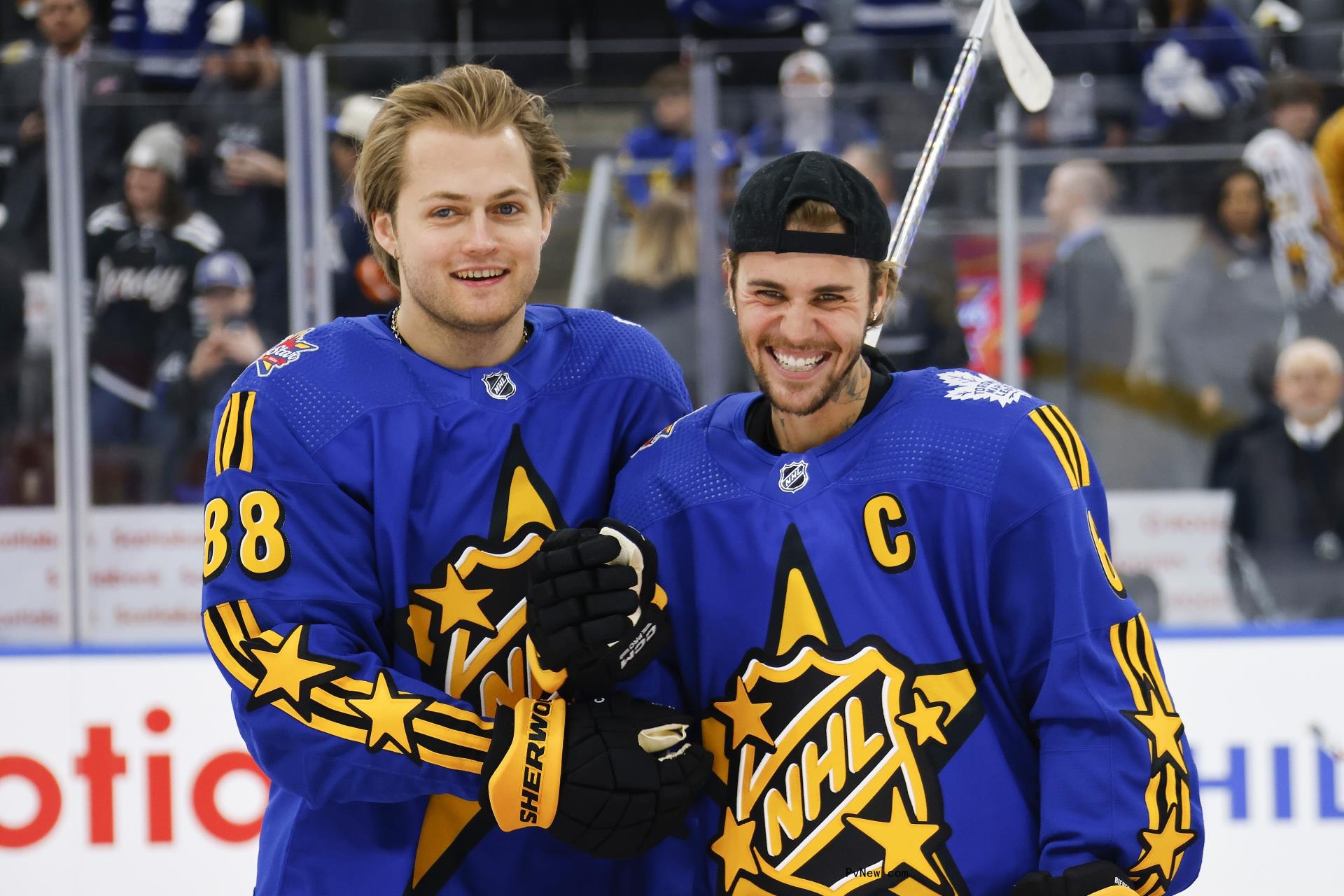 Justin Bieber, Tate McRae, Michael Buble Co-Captain Teams — and Two Perform — During NHL All-Star Weekend