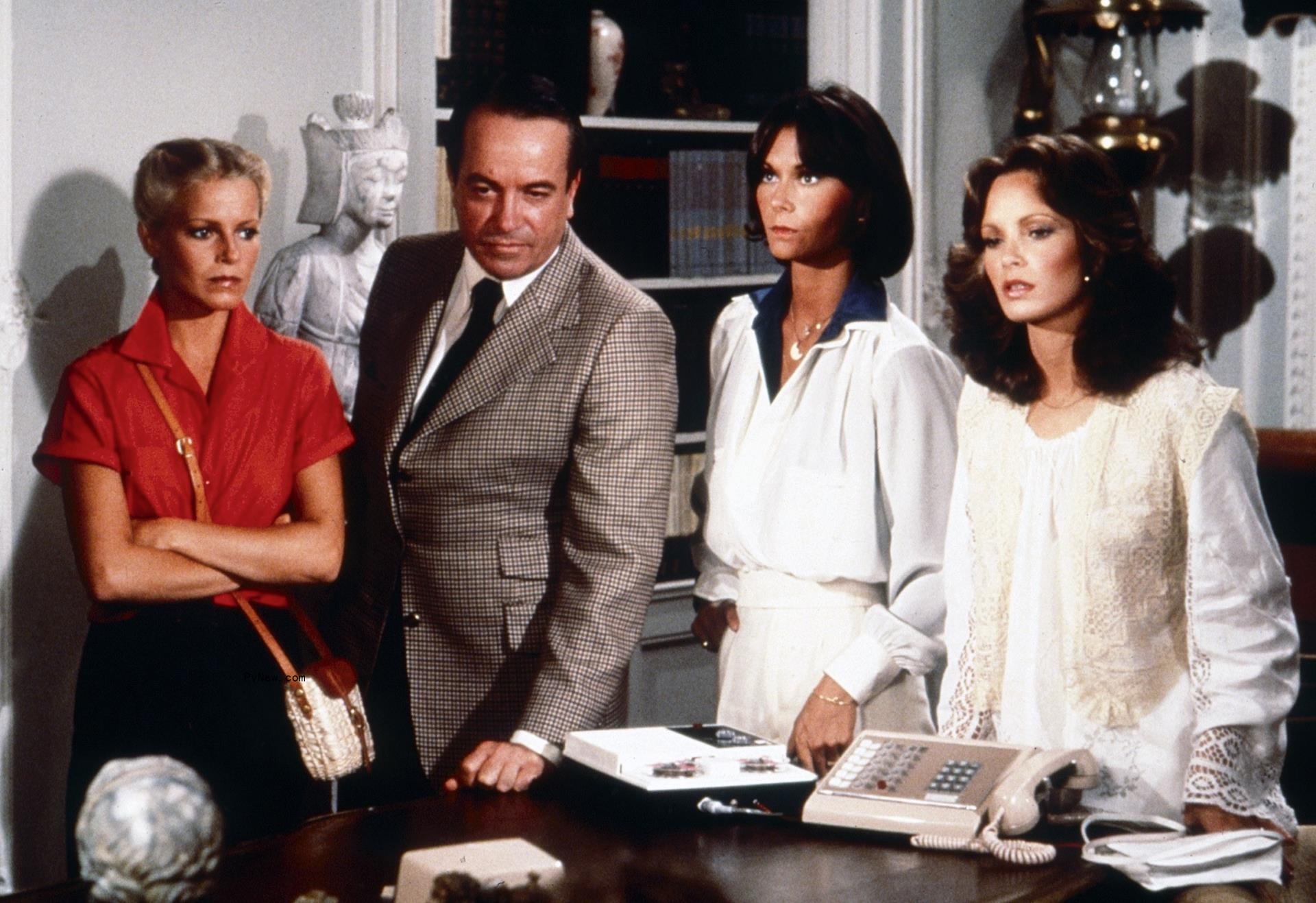 Farrah Fawcett, David Doyle, Kate Jackson and Jaclyn Smith