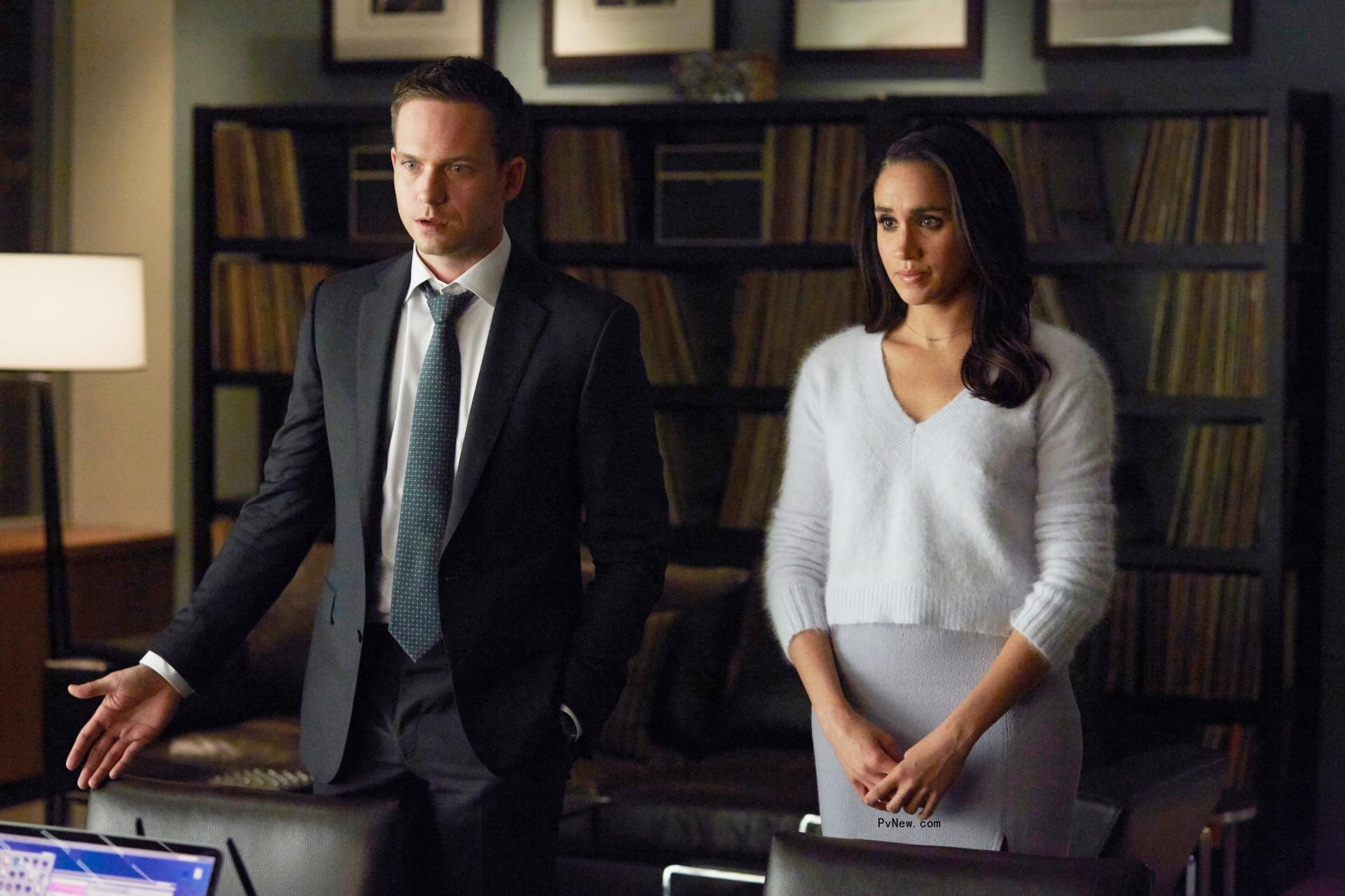 Patrick J. Adams and Meghan Markle