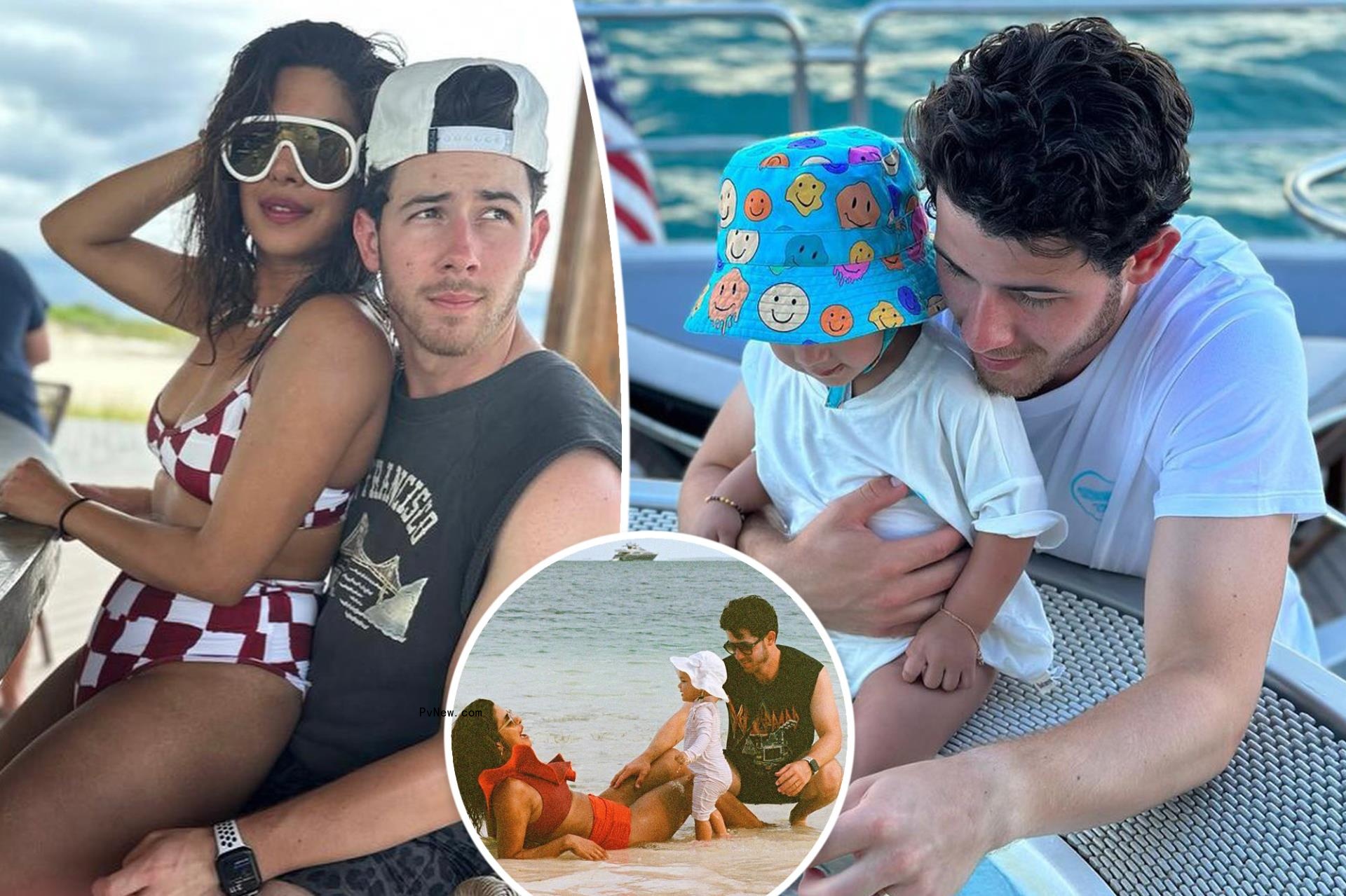Priyanka Chopra wears red-hot bikini in sweet beach snaps with Nick Jonas, daughter Malti