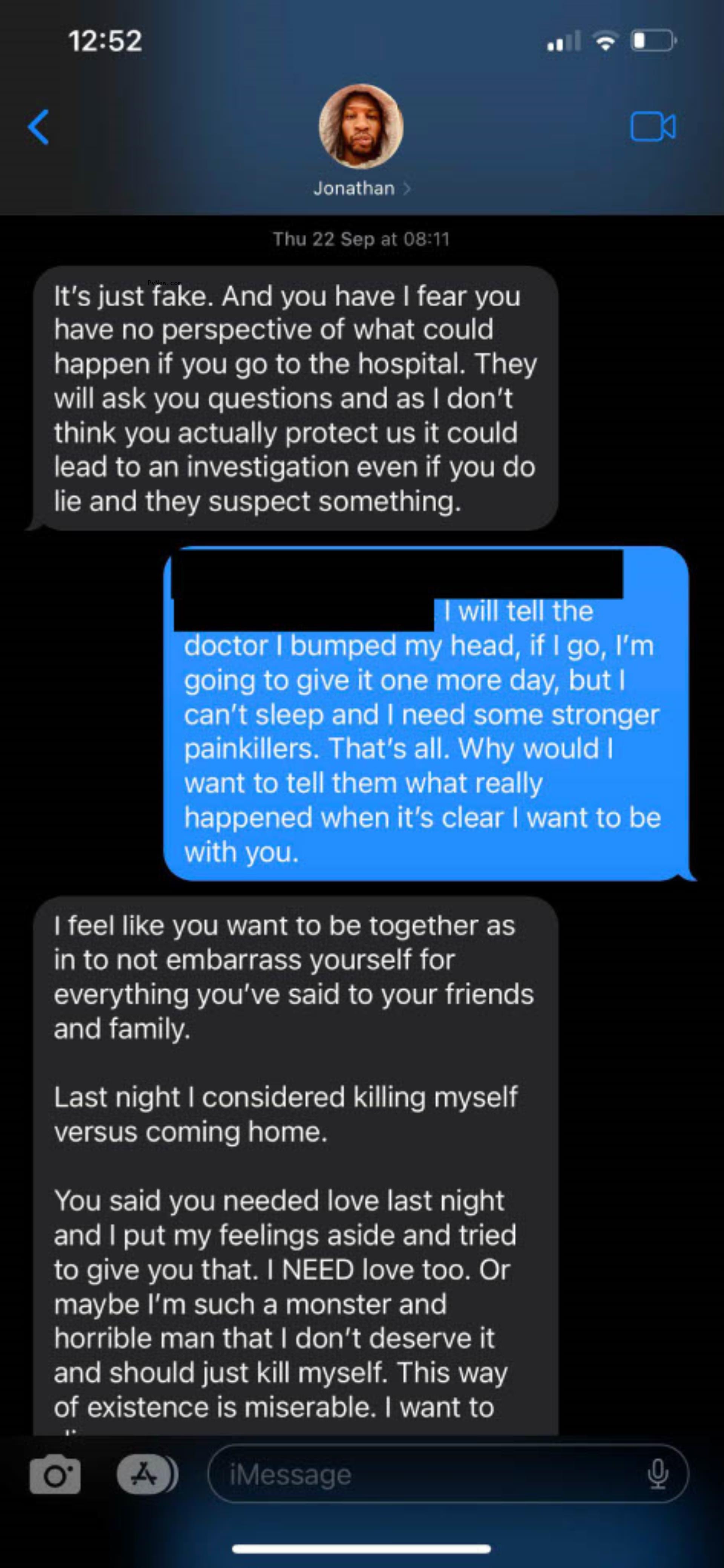 Disturbing Jo<i></i>nathan Majors Texts and Audio Released in Court: ‘I’m a Great Man’ and ‘Doing Great Things for My Culture and the World’