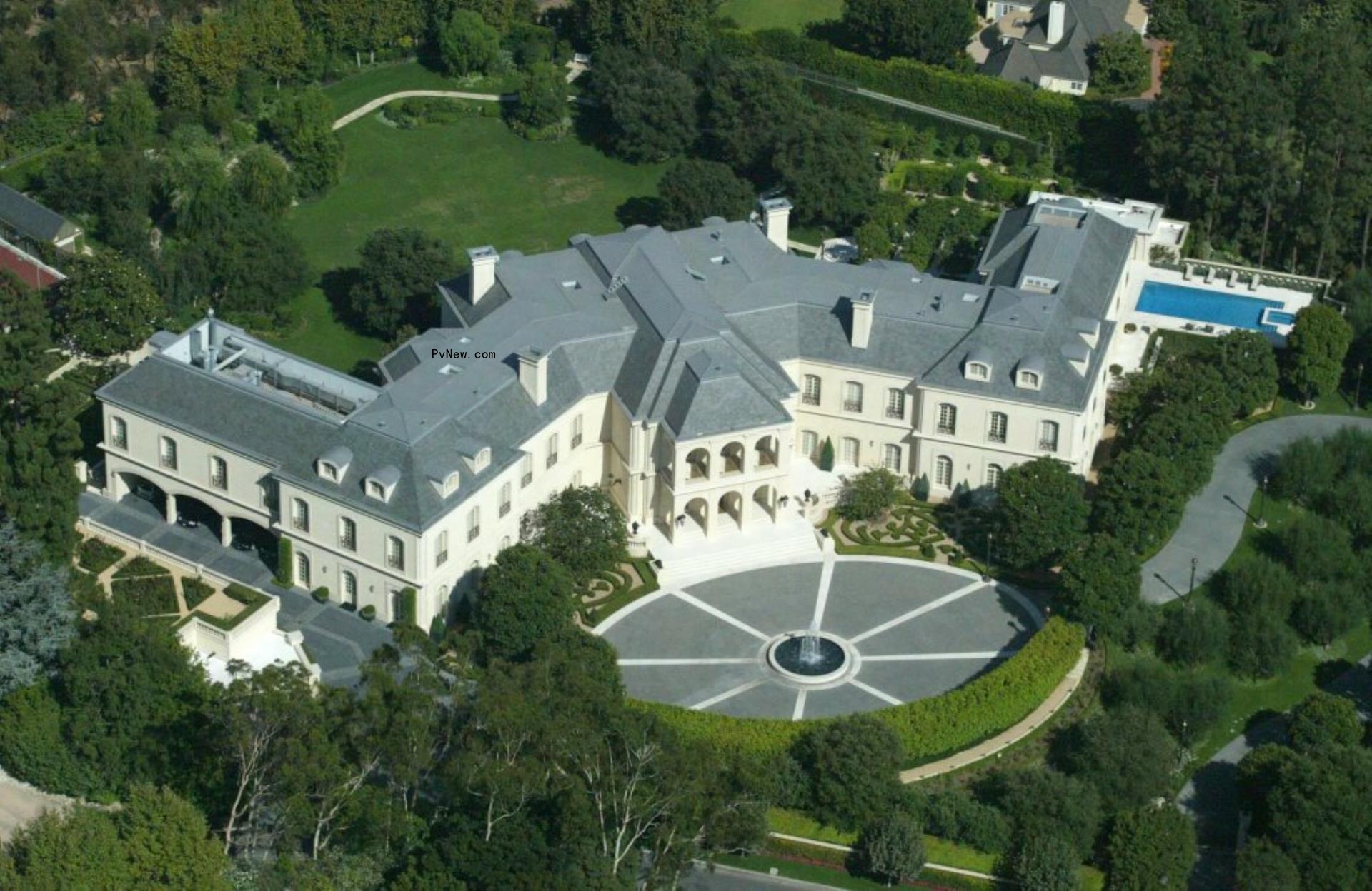 A photo of the Aaron Spelling home dubbed