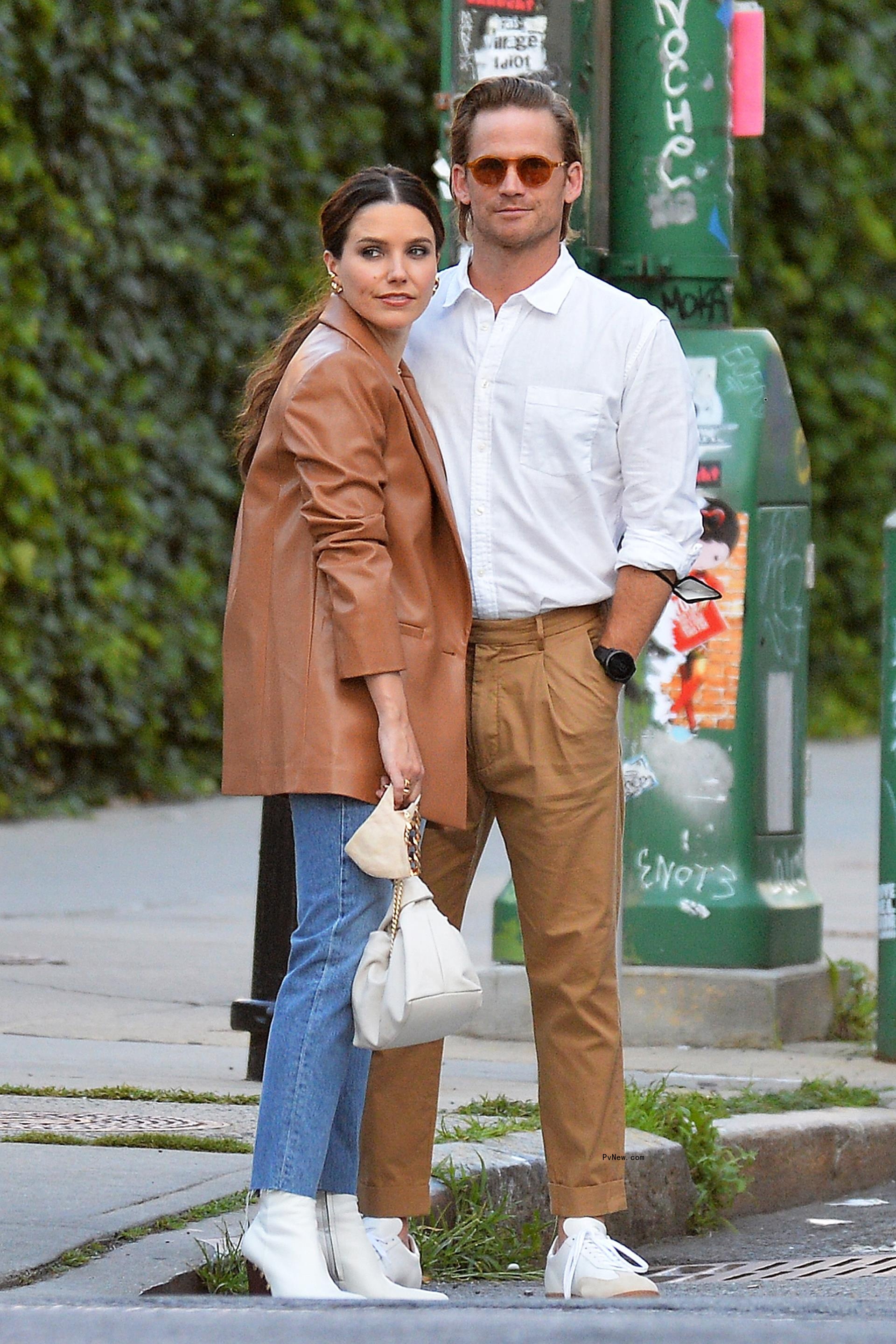 Sophia Bush and Grant Hughes.