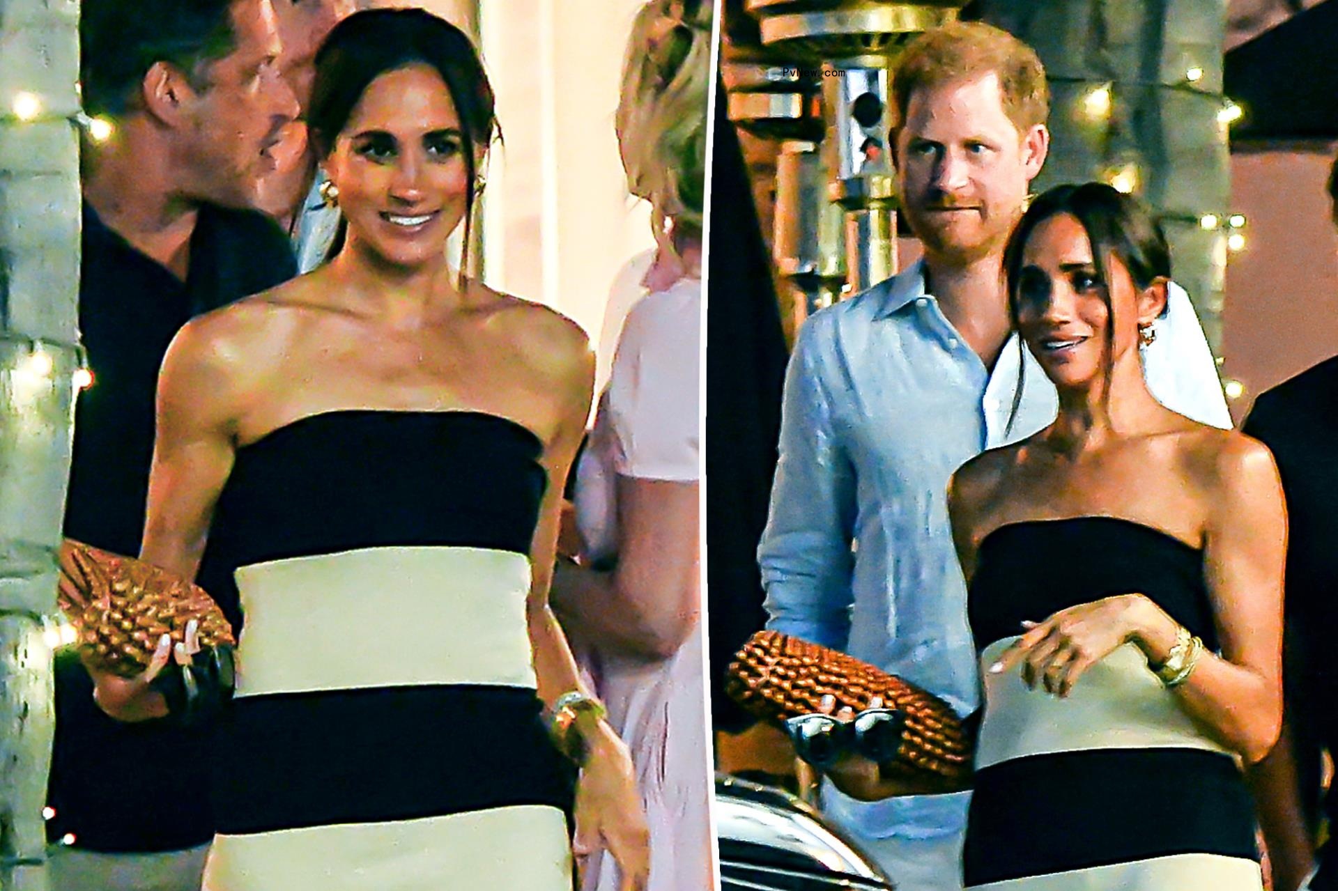Meghan Markle wears striped tube dress with Prince Harry on pre-birthday date