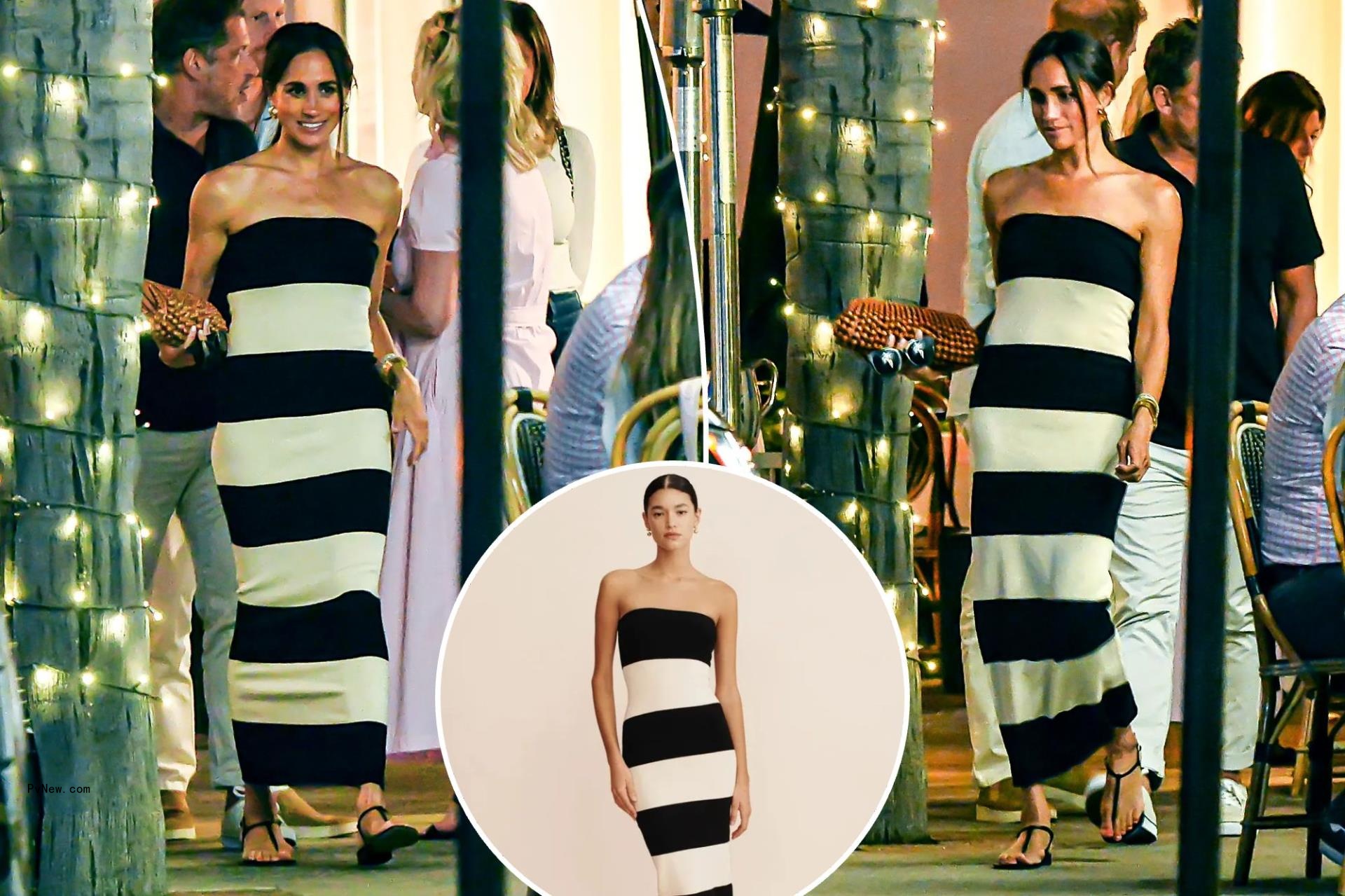 Shop Meghan Markle’s black-and-white striped Posse dress while you still can