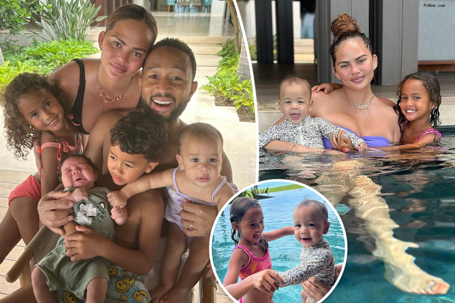 Inside Chrissy Teigen and John Legend’s ‘first vacation as a family of six’
