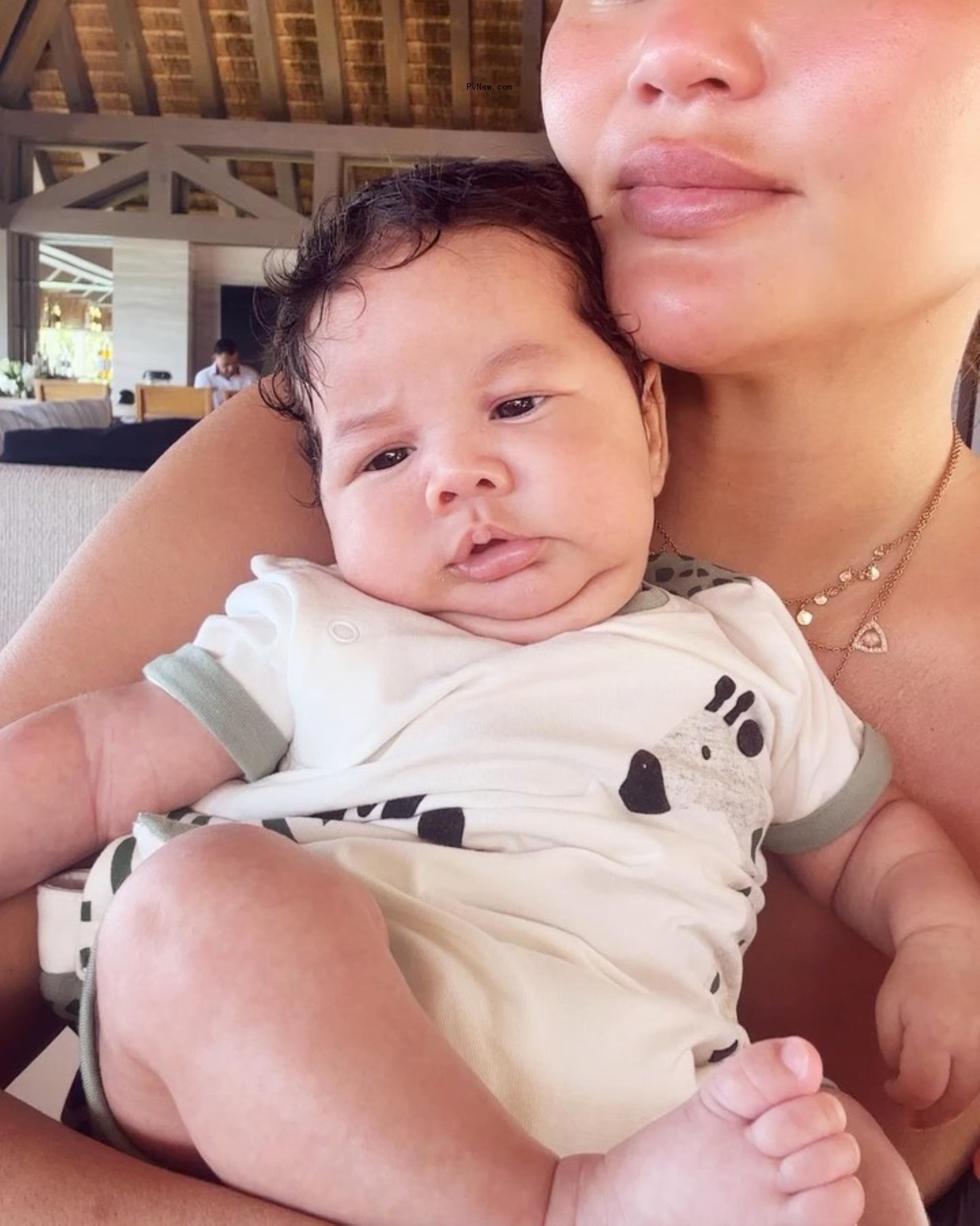 Chrissy Teigen and son Wren