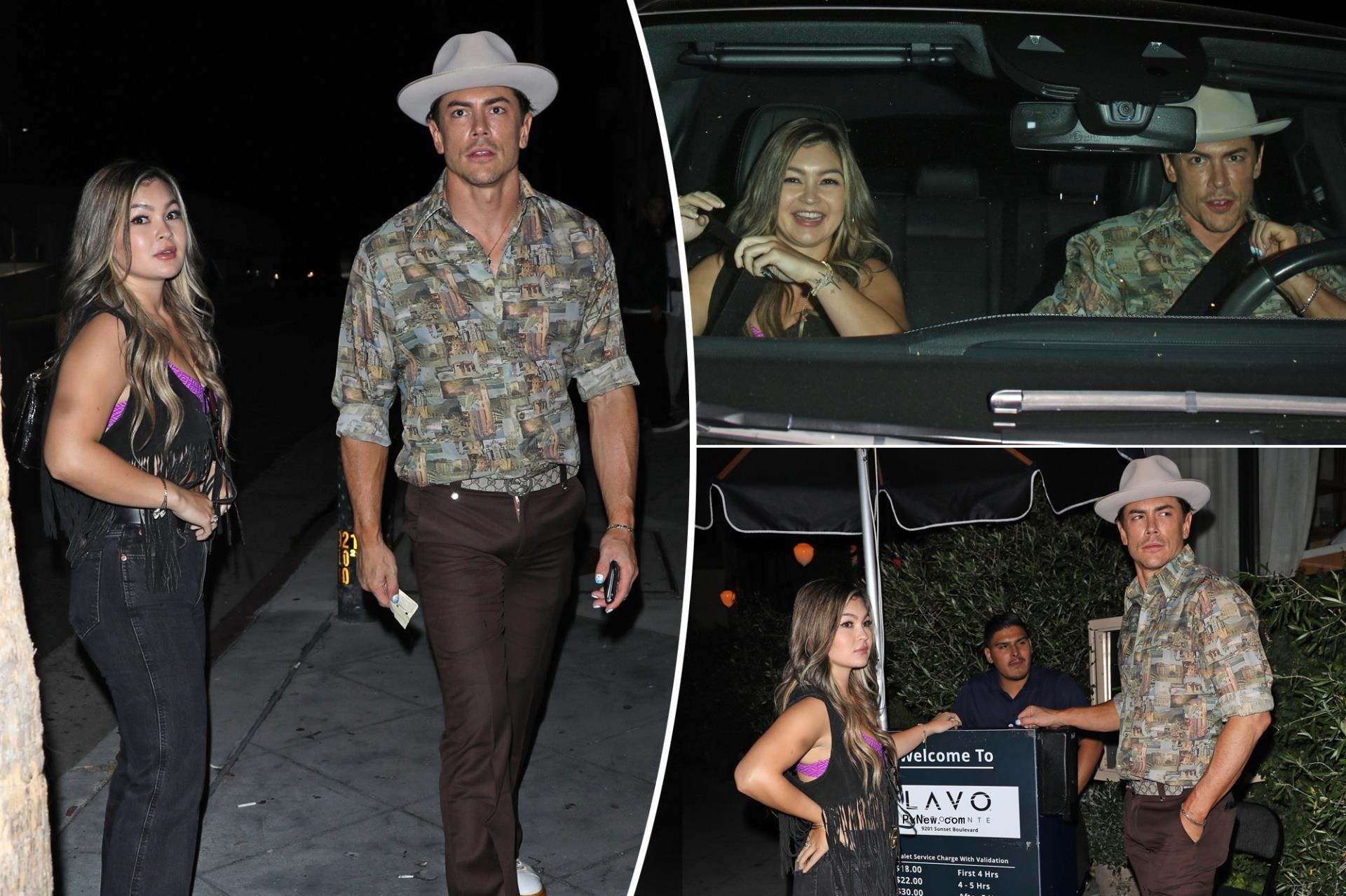 Tom Sandoval leaves swanky lounge with mystery woman while Raquel Leviss remains absent from ‘Pump Rules’ filming