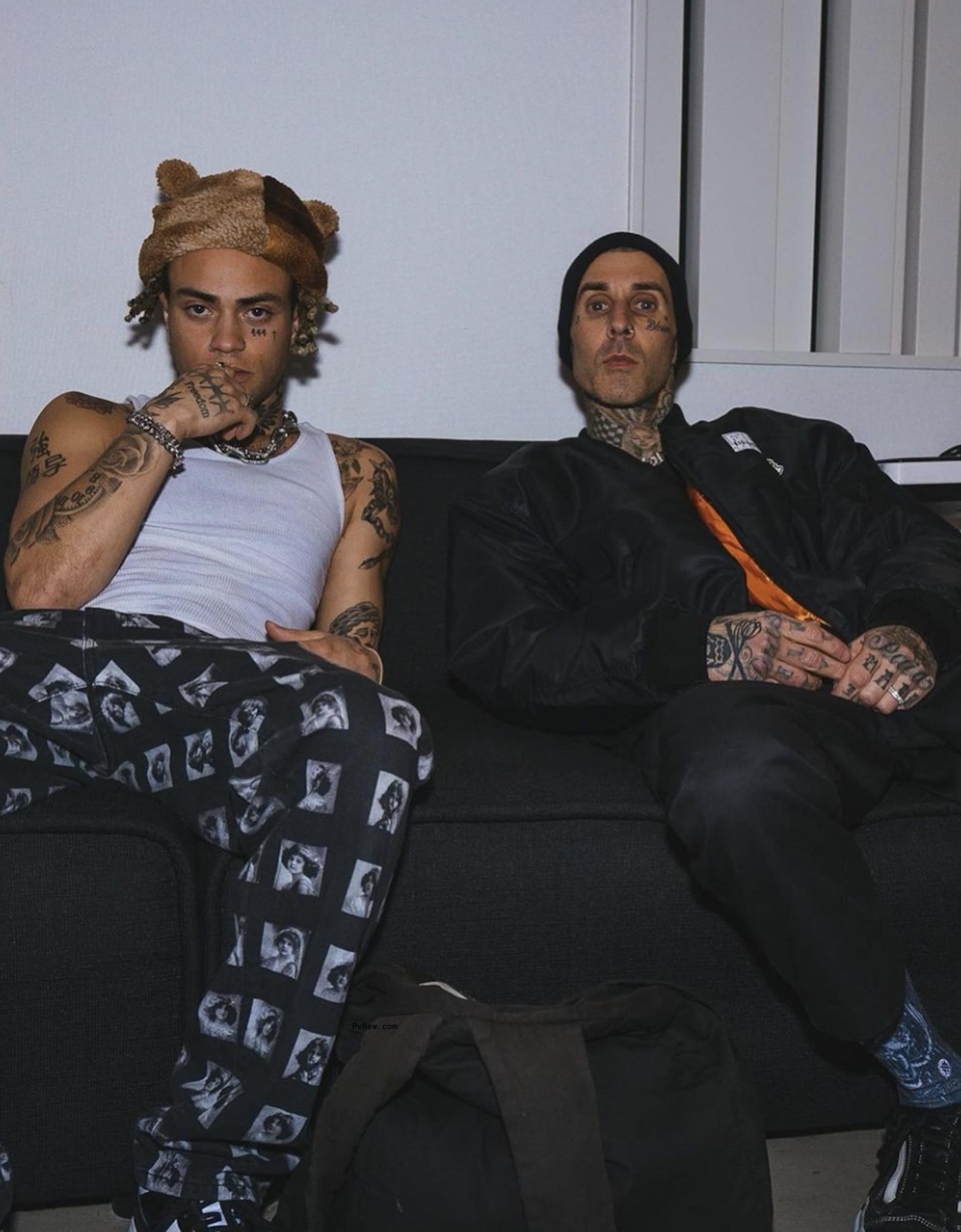 Travis Barker and Pardyalone