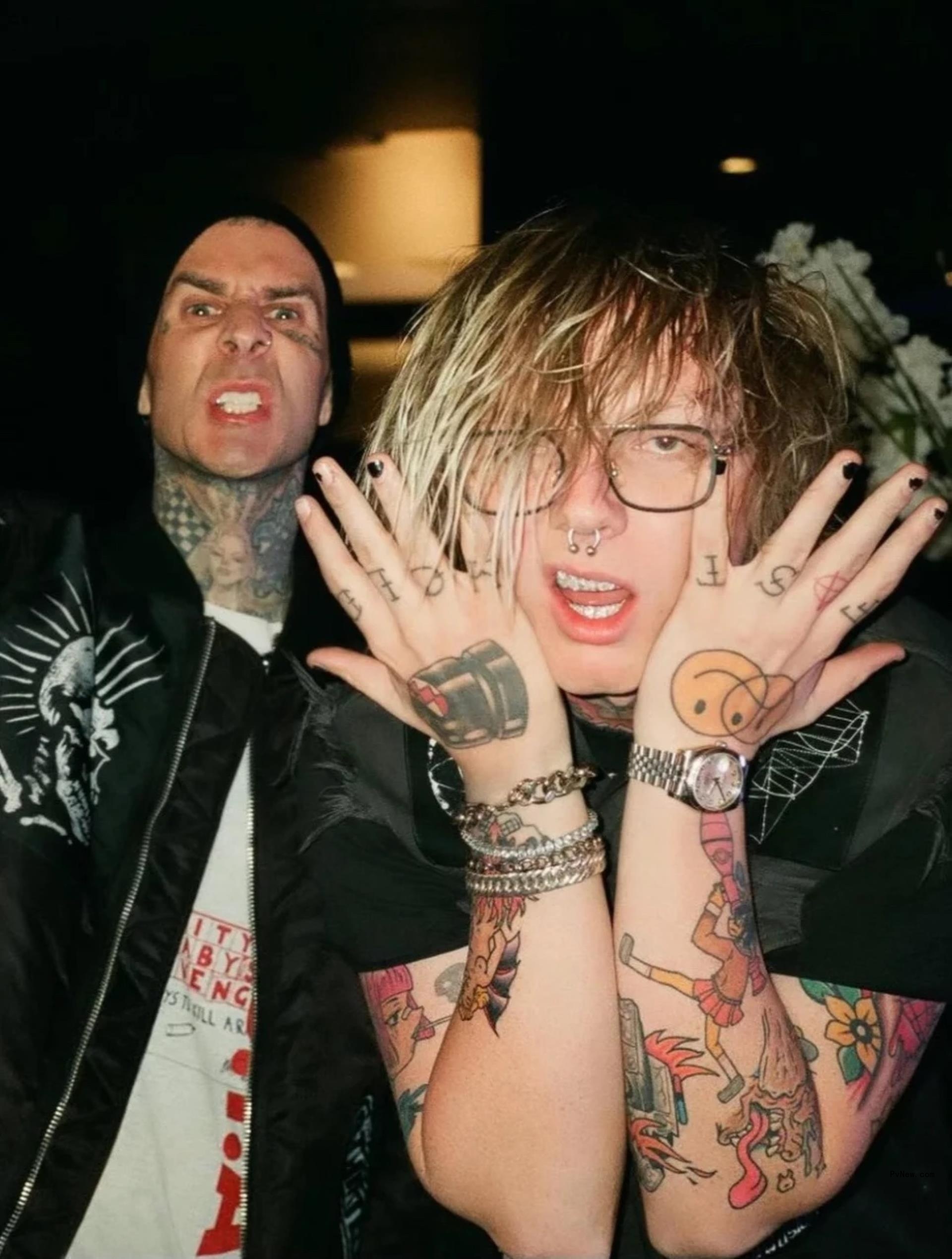 Sueco and Travis Barker