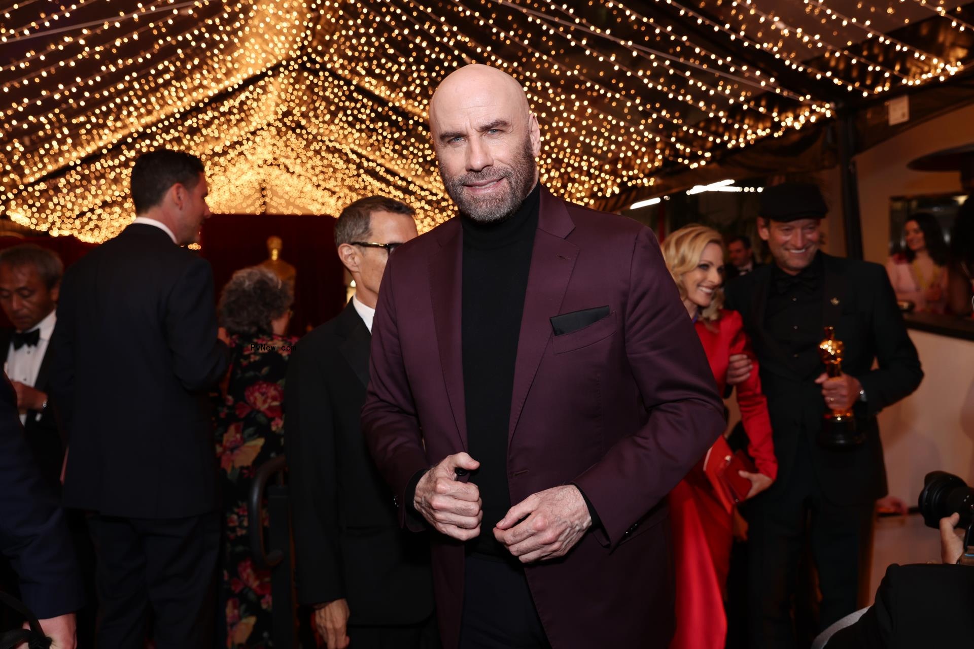 John Travolta at a party.