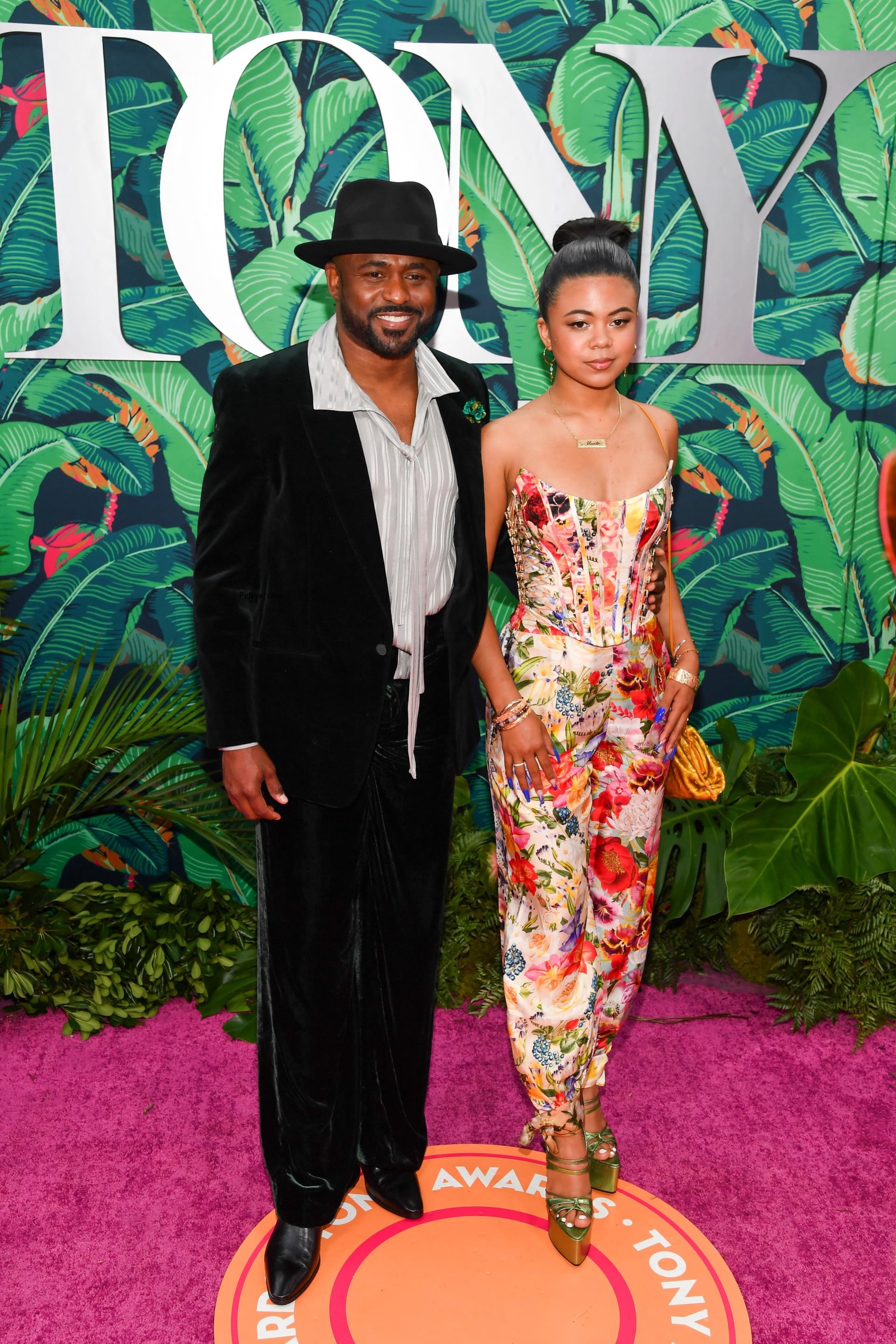 Wayne Brady, his ex-wife Mandie Taketa and their daughter.