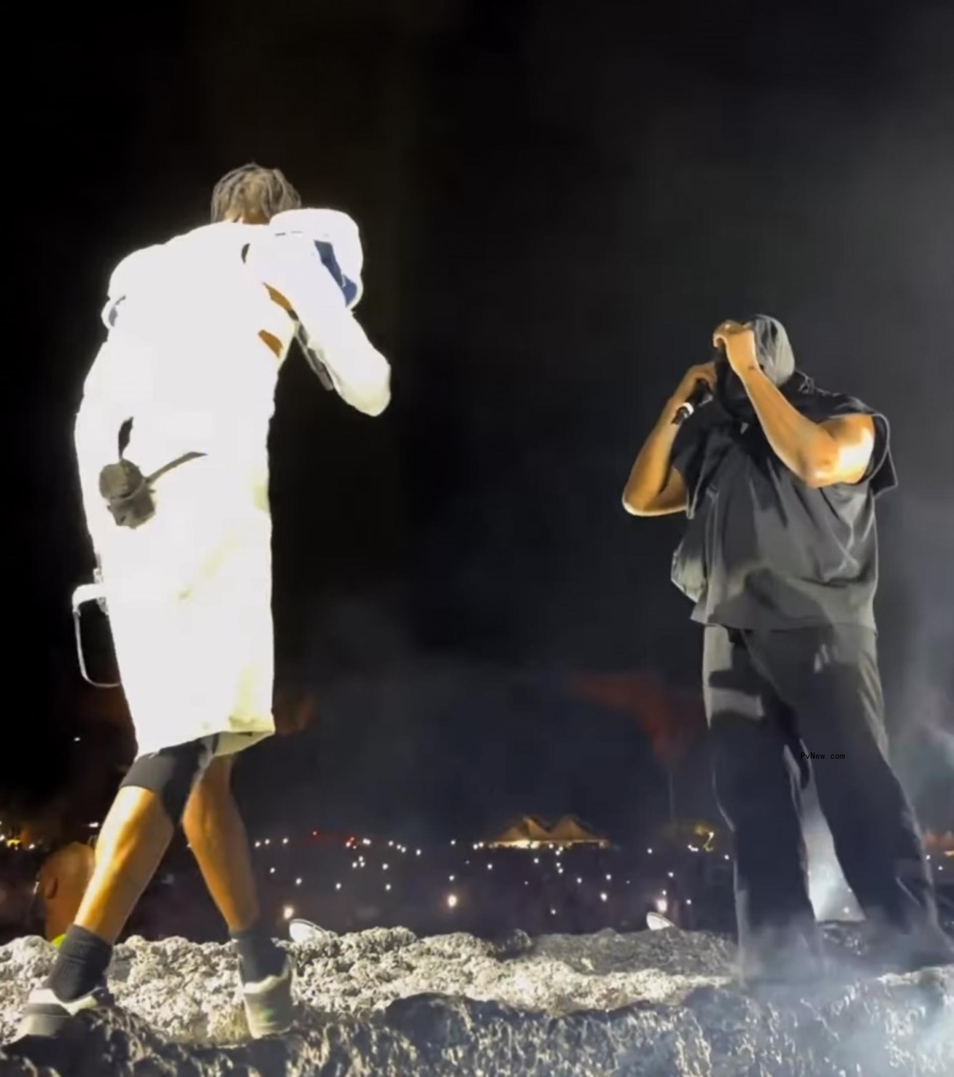 Travis Scott and Kanye West