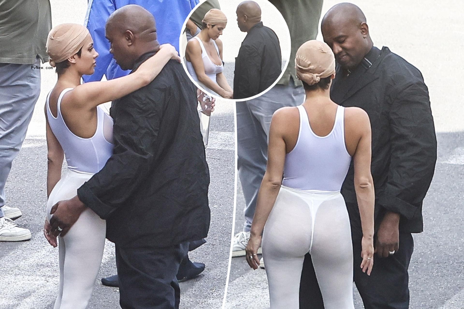 Kanye West grabs ‘wife’ Bianca Censori’s butt as she wears yet another sheer, nipple-baring bodysuit
