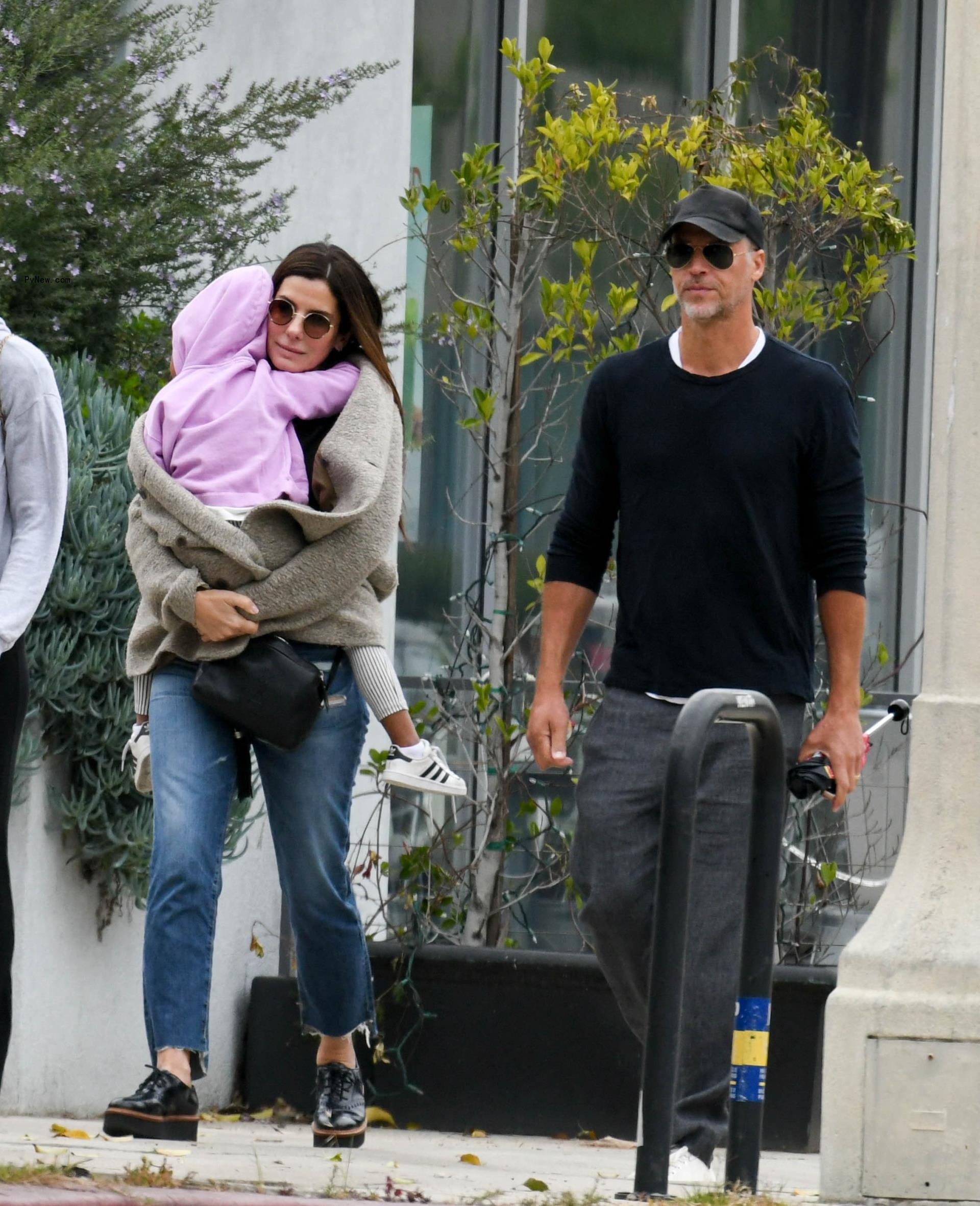Sandra Bullock and Bryan Randall.