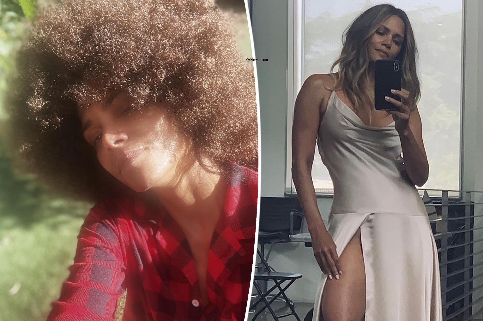 Halle Berry shows off natural hair in stunning afro selfie: ‘My man loves this’