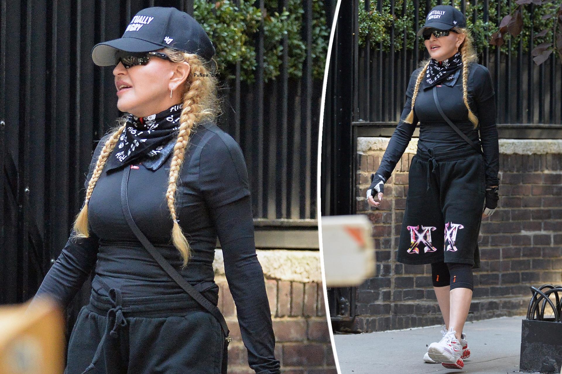 Mado<i></i>nna wears Kabbalah hat, her own merch as she steps out in NYC for a stroll