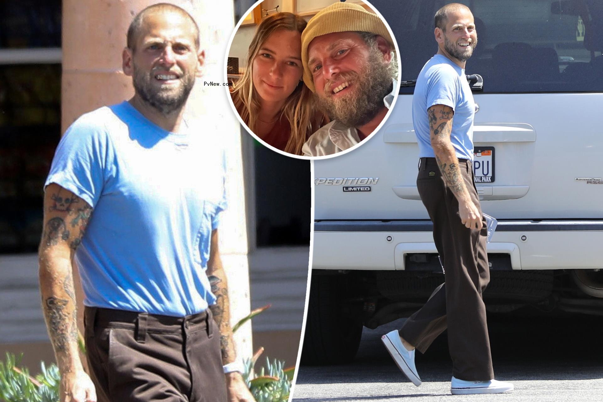 Slimmed-down Jo<i></i>nah Hill smiles, debuts buzz cut amid abuse allegations