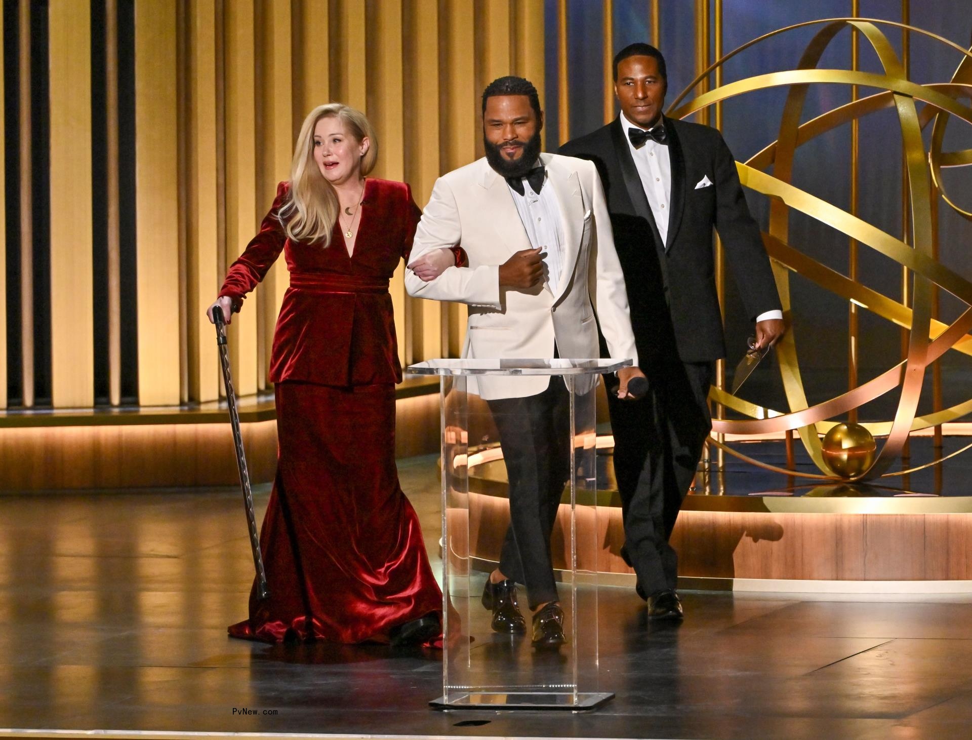 Christina Applegate and Anthony Anderson75th Primetime Emmy Awards