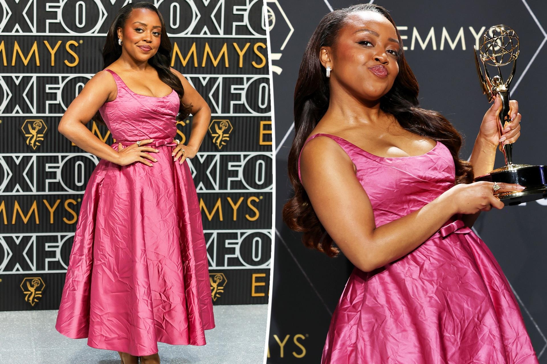 Quinta Brunson’s stylist defends her wrinkled Emmys 2024 dress: ‘Guys … it’s crushed satin’
