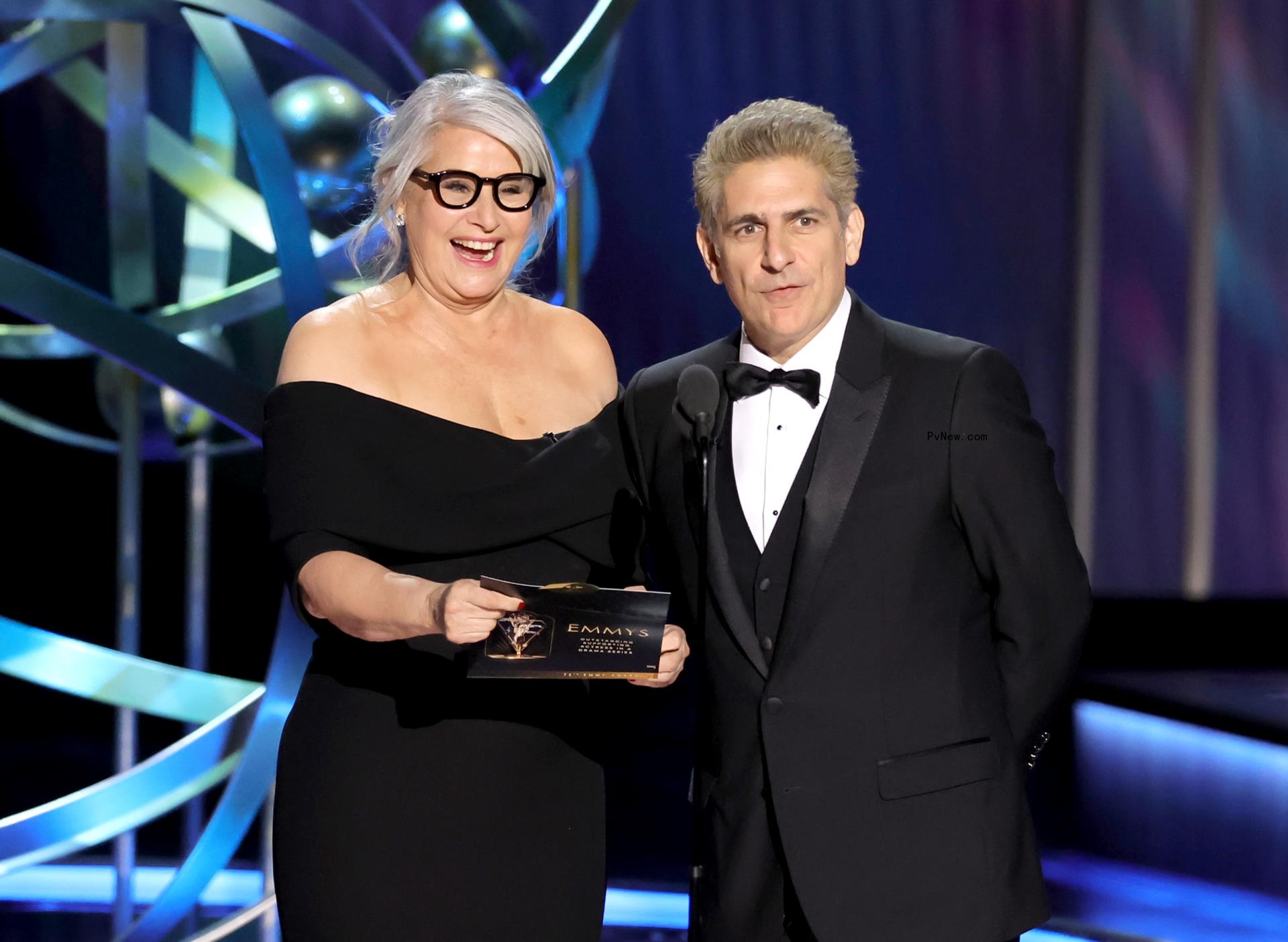 Lorraine Bracco and Michael Imperioli at the Emmy Awards.