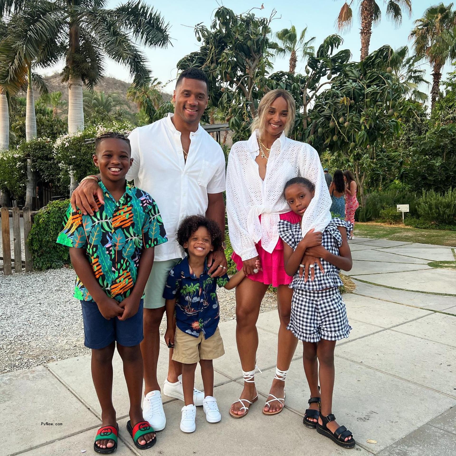 Ciara and Russell Wilson