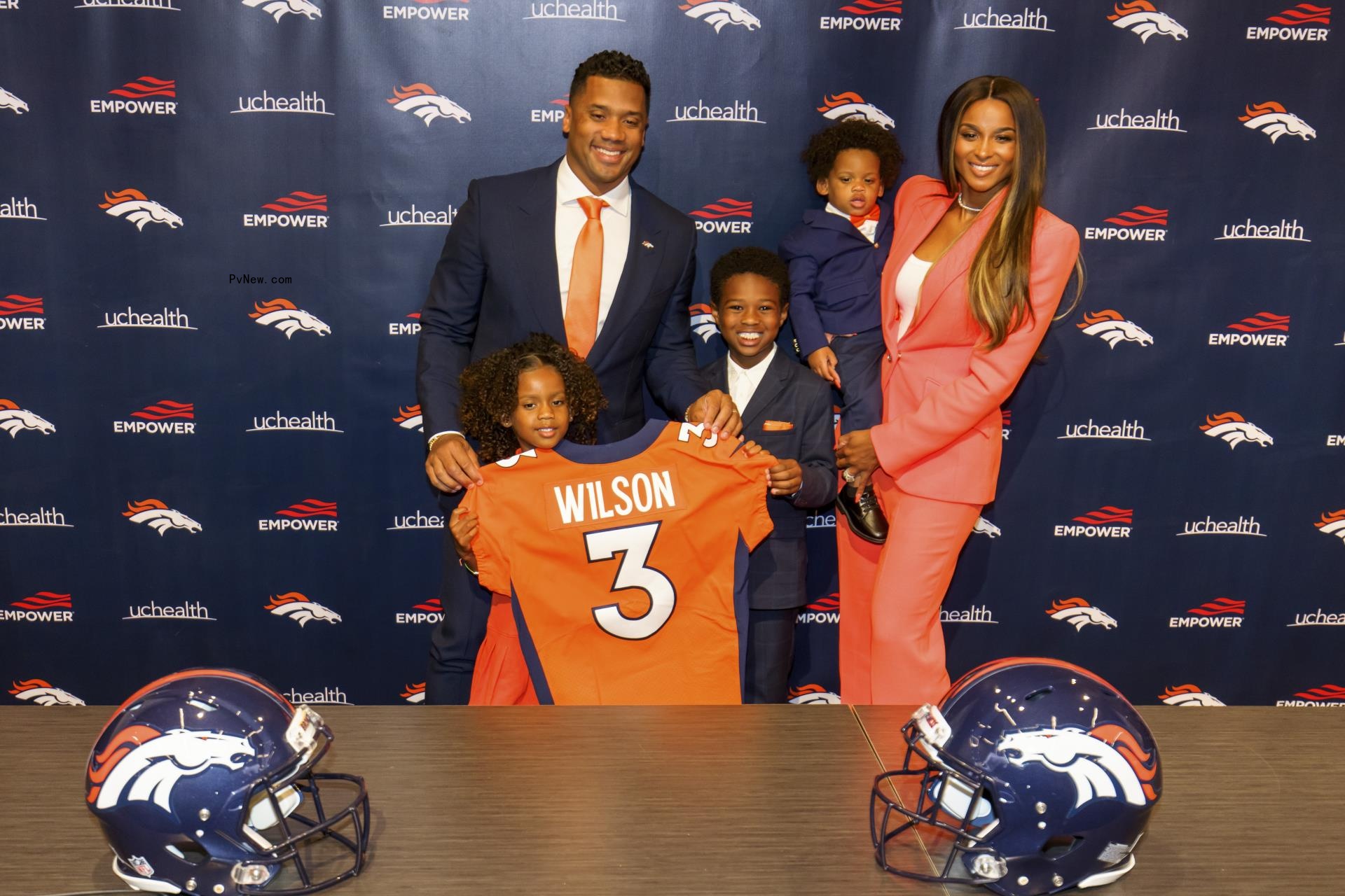 Russell Wilson and Ciara