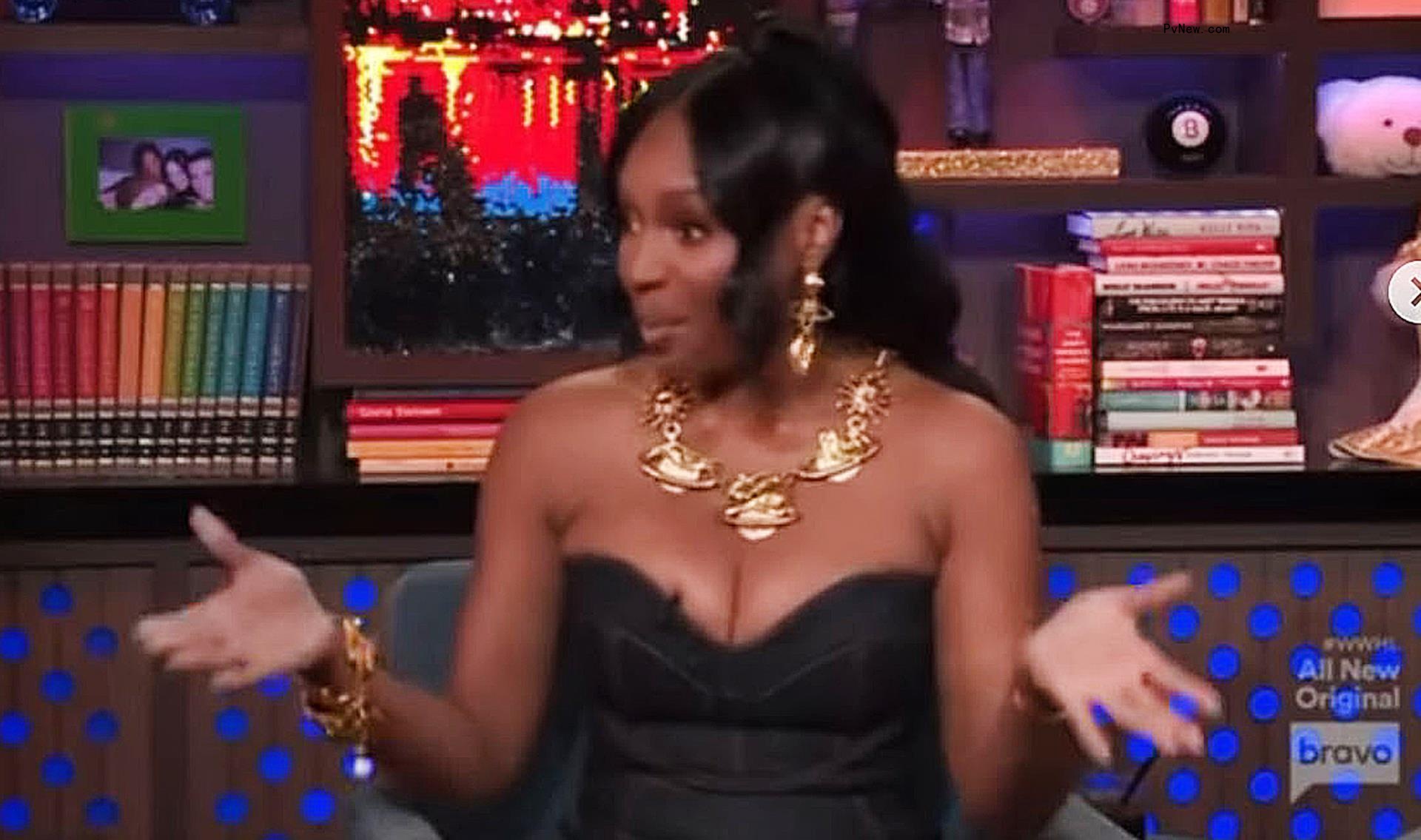 Marlo Hampton talking on