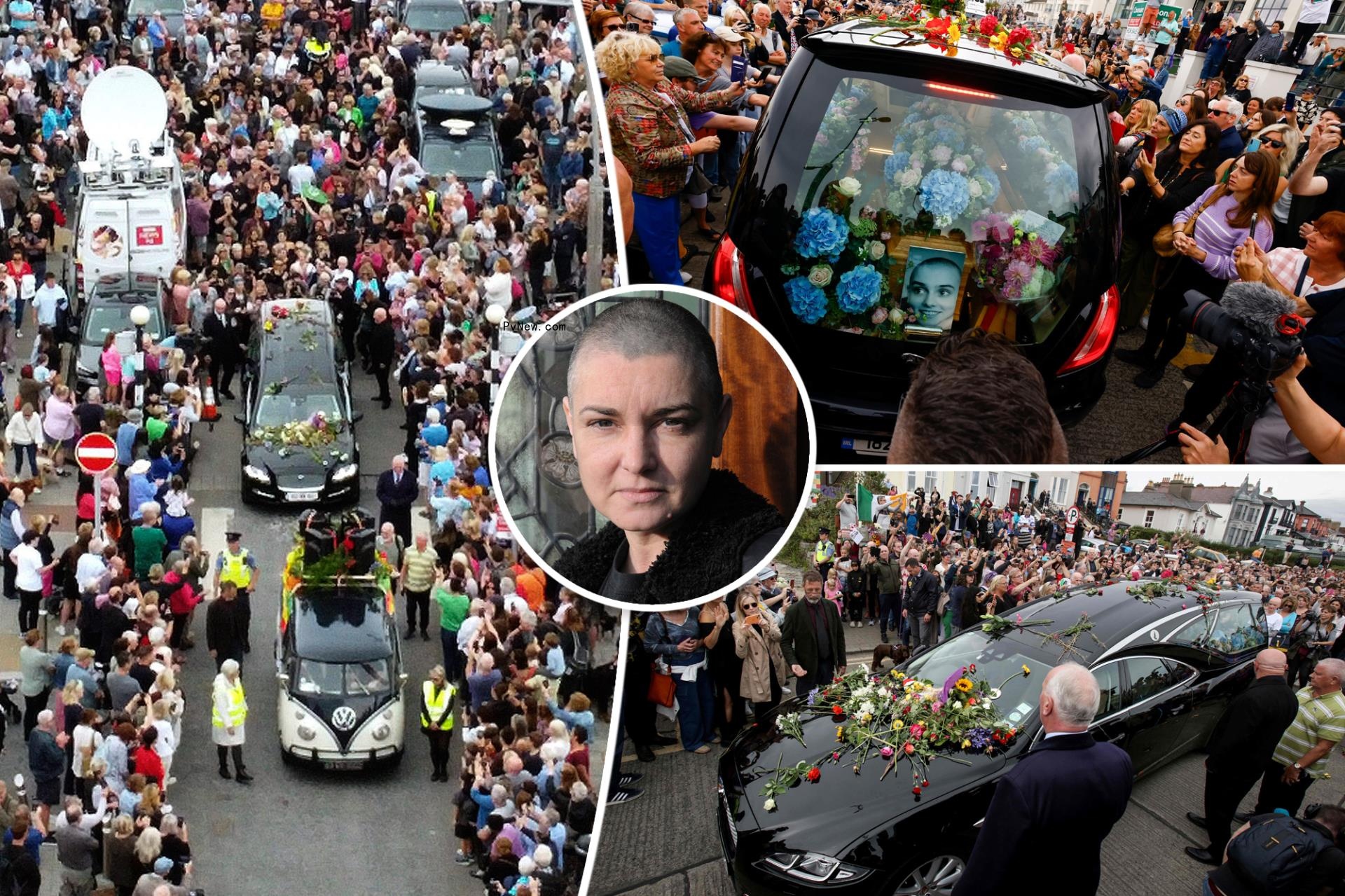 Sinéad O’Co<i></i>nnor fans gather outside late singer’s Irish home after Muslim funeral