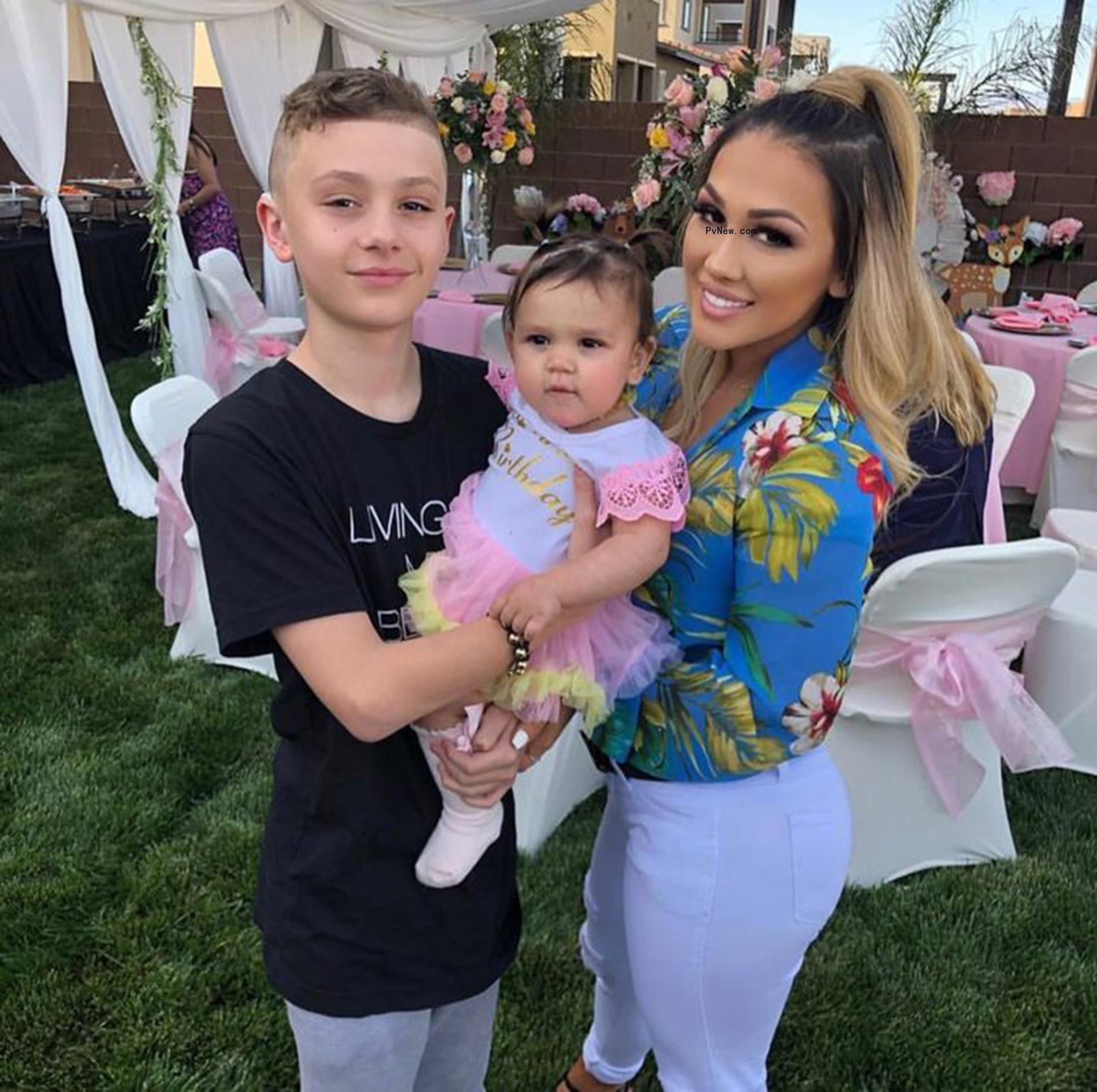 Jen Harley, son Mason and daughter Ariana